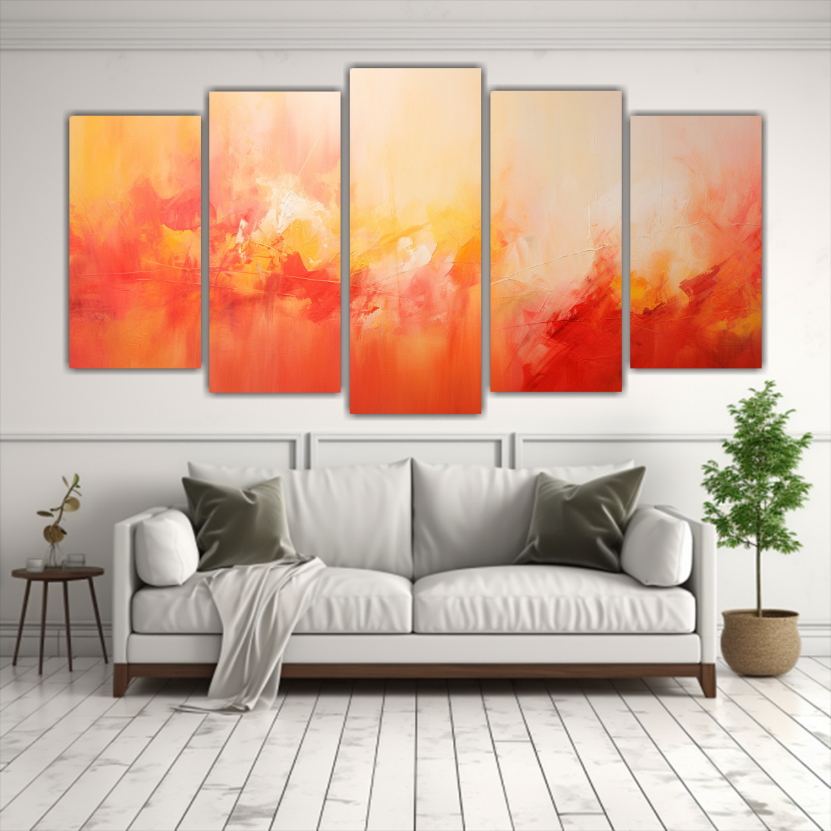 CINCO COMPOSICIONES ABSTRACTAS INSPIRADAS EN EL 250X125 CM - 2