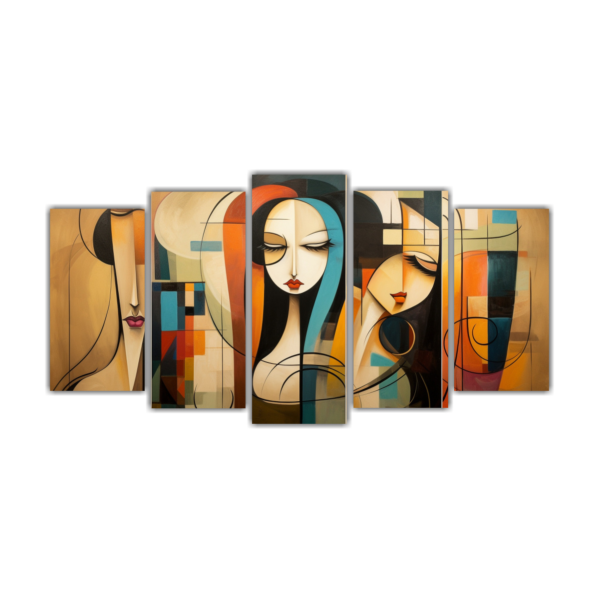 CUADROS ABSTRACTOS EN BASTIDOR: TELAS 200X100 CM - 1