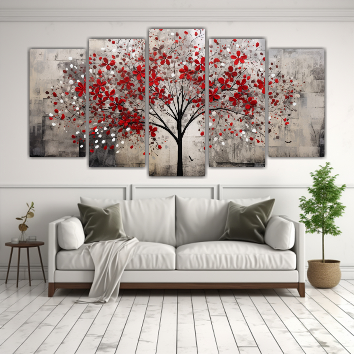 CUADRO 5 ARTES ALTA CALIDAD SURREALISTA ÁRBOL EN 200X100 CM - 2