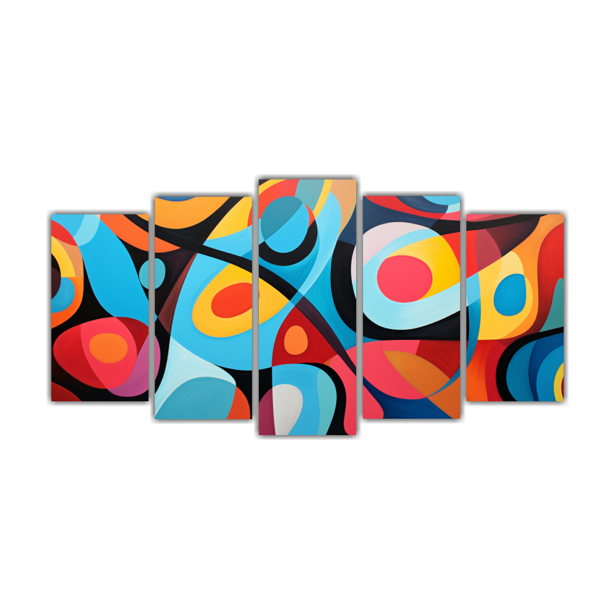 PINTURAS DECORATIVAS CON SET 5 LIENZOS DE 250X125 CM - 1