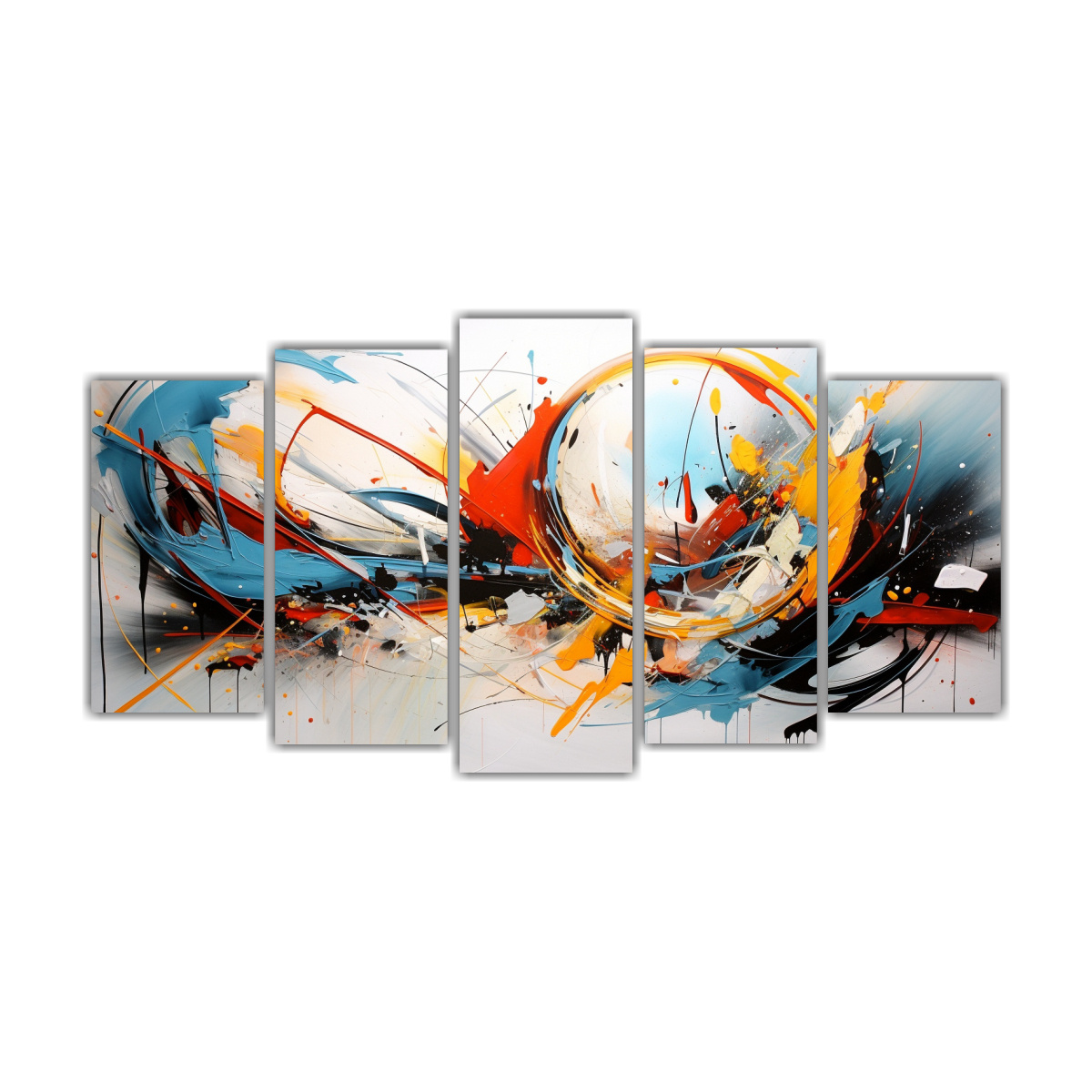 CUADROS ABSTRACTOS BARATOS DE CANVAS CON 150X75 CM - 1