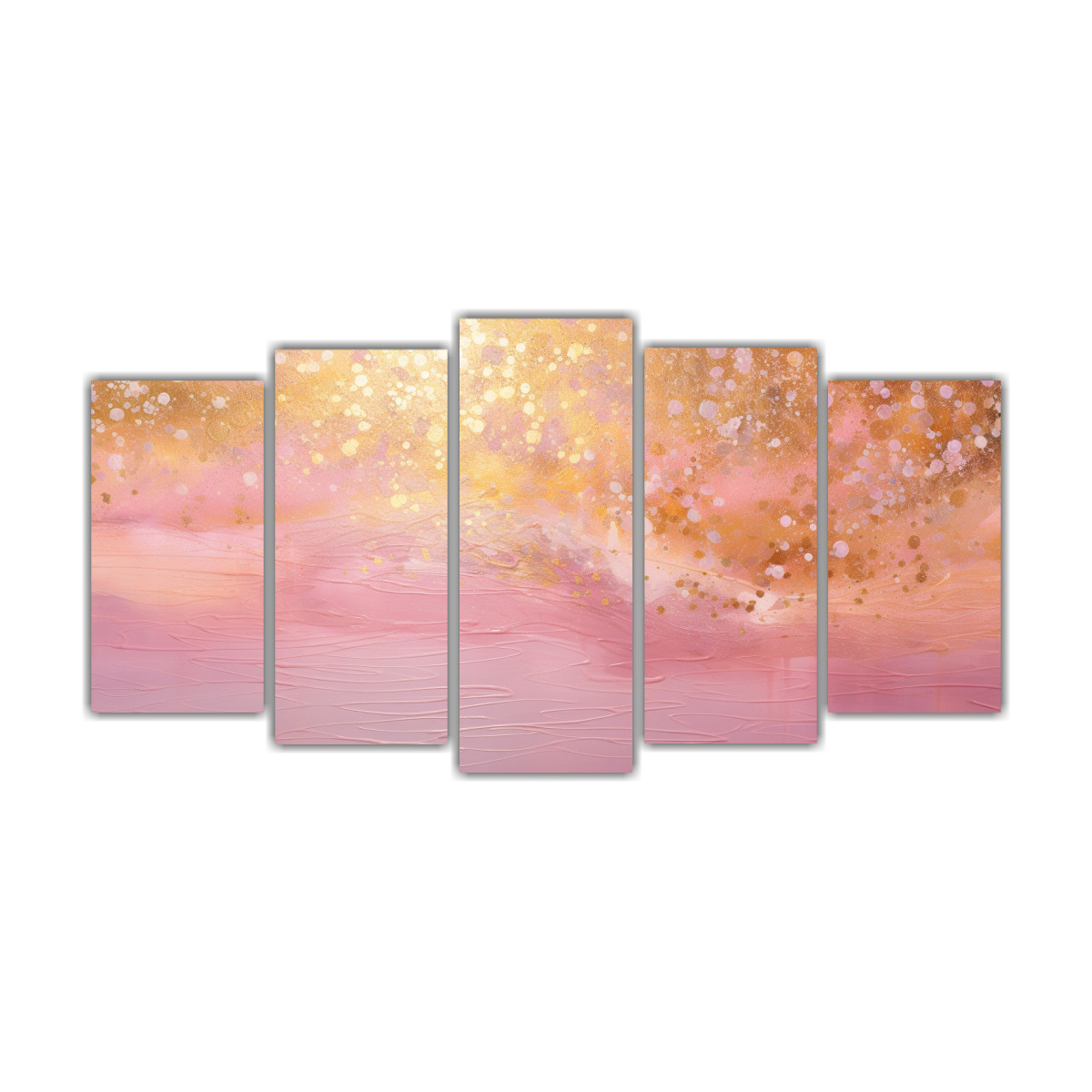 PINTURAS DECORATIVAS LUMINOSAS ESTILO PUNTILLISMO 200X100 CM - 1