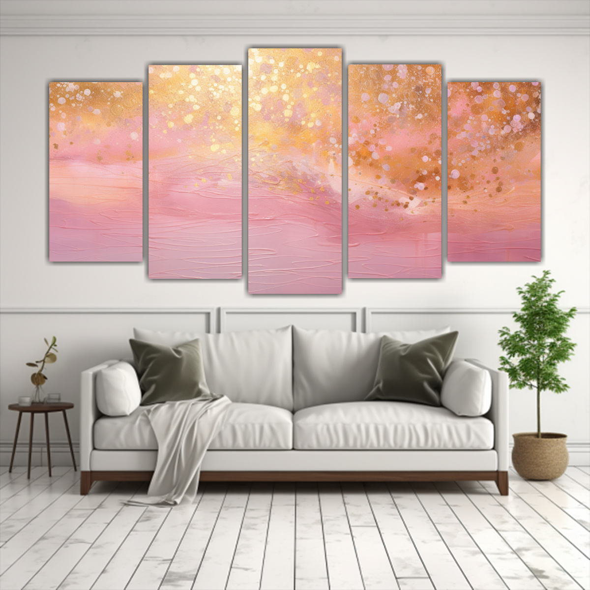 PINTURAS DECORATIVAS LUMINOSAS ESTILO PUNTILLISMO 200X100 CM - 2