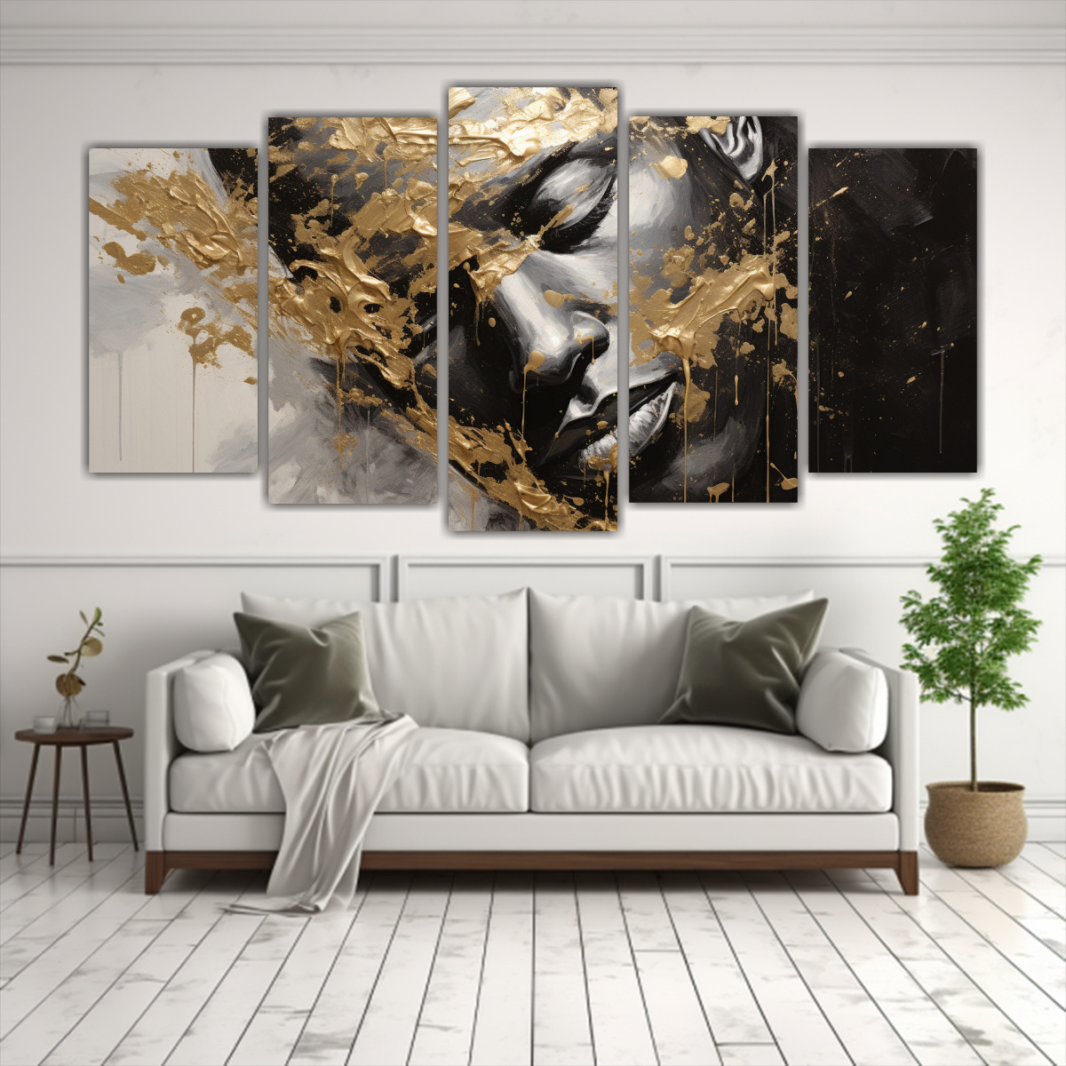 PINTURAS DECORATIVAS MULTICOLORES CON CONTORNOS 250X125 CM - 2