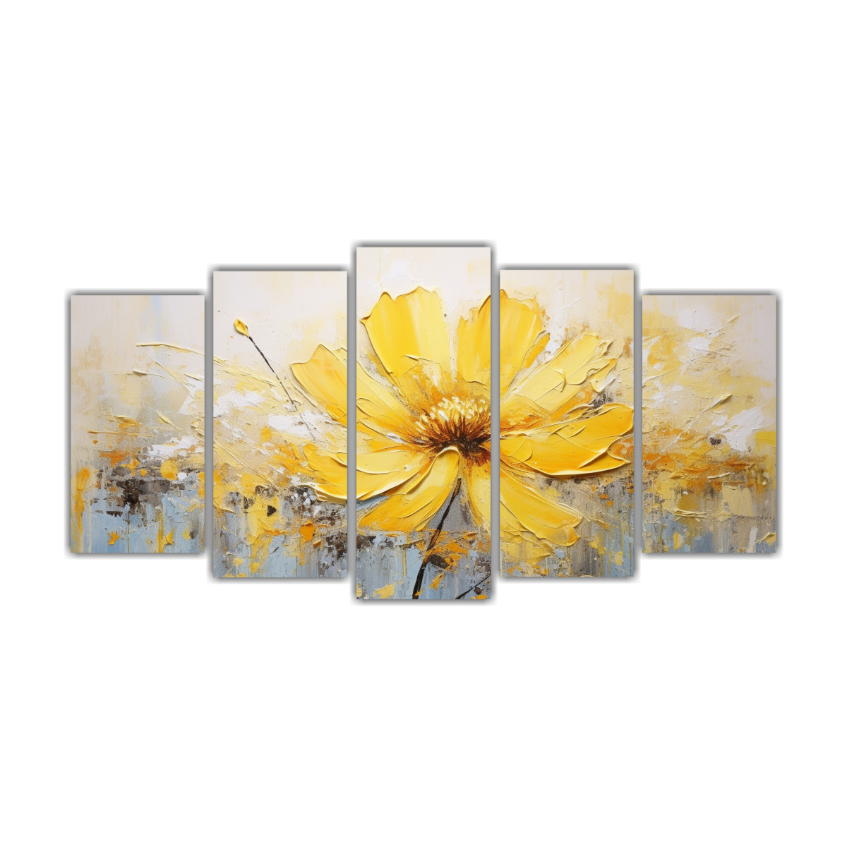 CUADRO DE PARED BELLEZA NATURAL PINTURA FLORAL 250X125 CM - 1