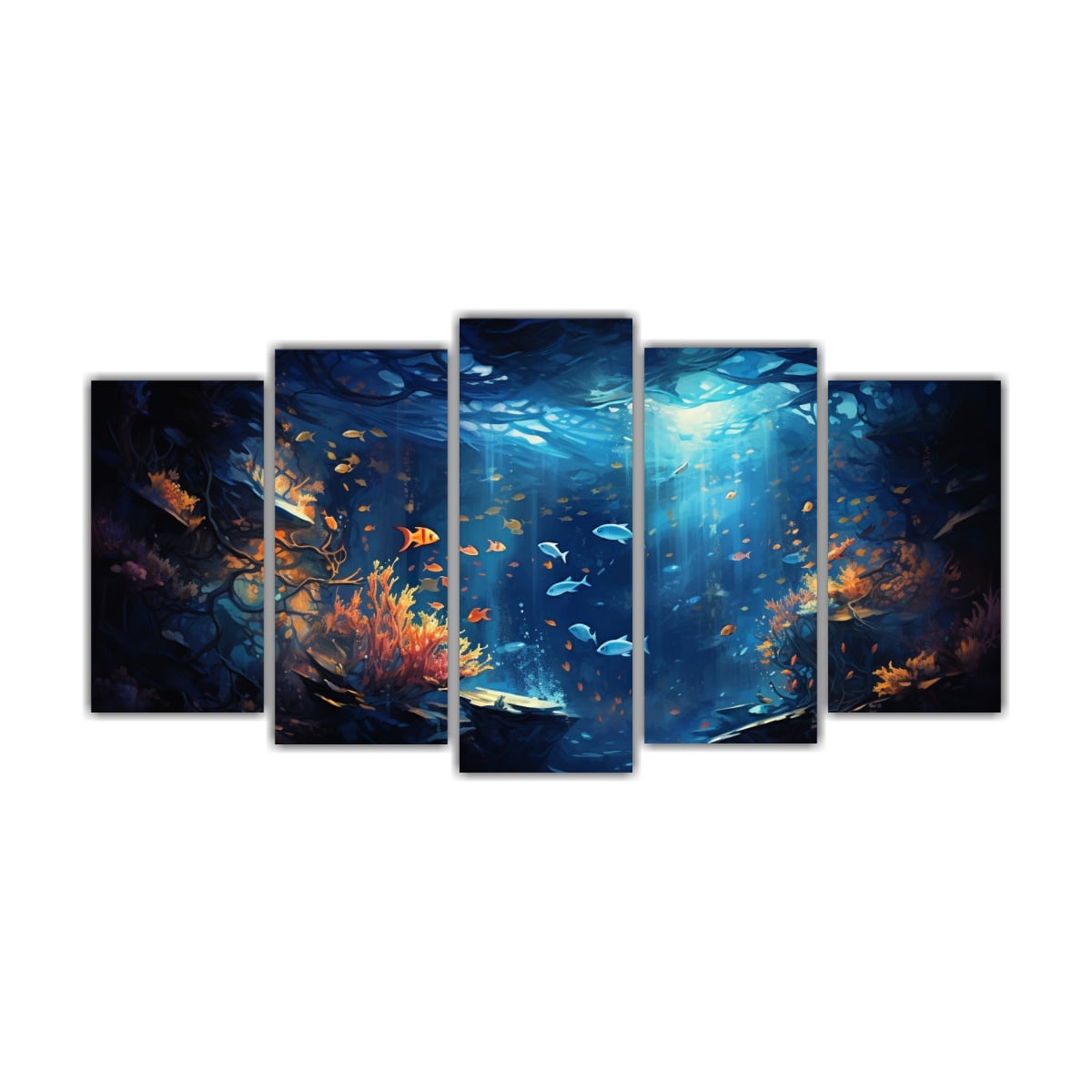 PINTURA ABSTRACTA DE TELA CON INTENSIDAD DE 100X50 CM - 1