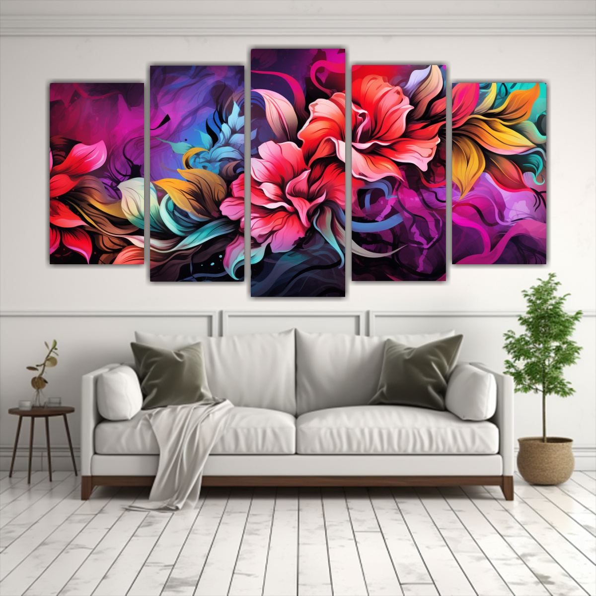 PINTURAS DECORATIVAS DE PARED ESTILO MEDIO EN 100X50 CM - 2
