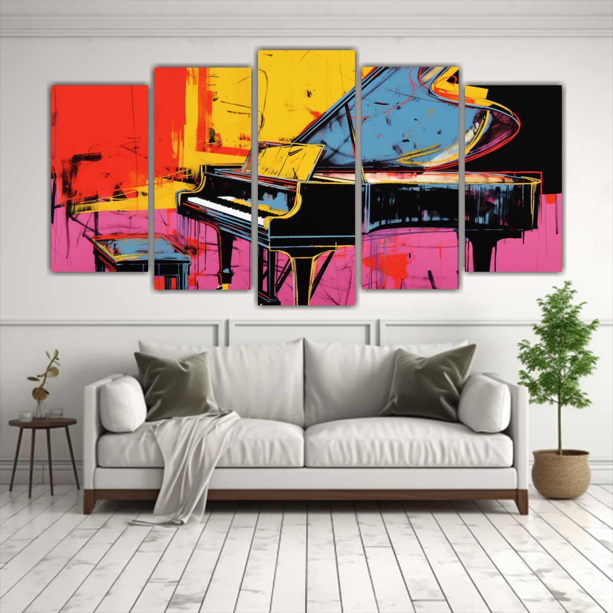 PINTURA EN BASTIDOR MODERNA LUMINOSA BY ANDY 150X75 CM - 2