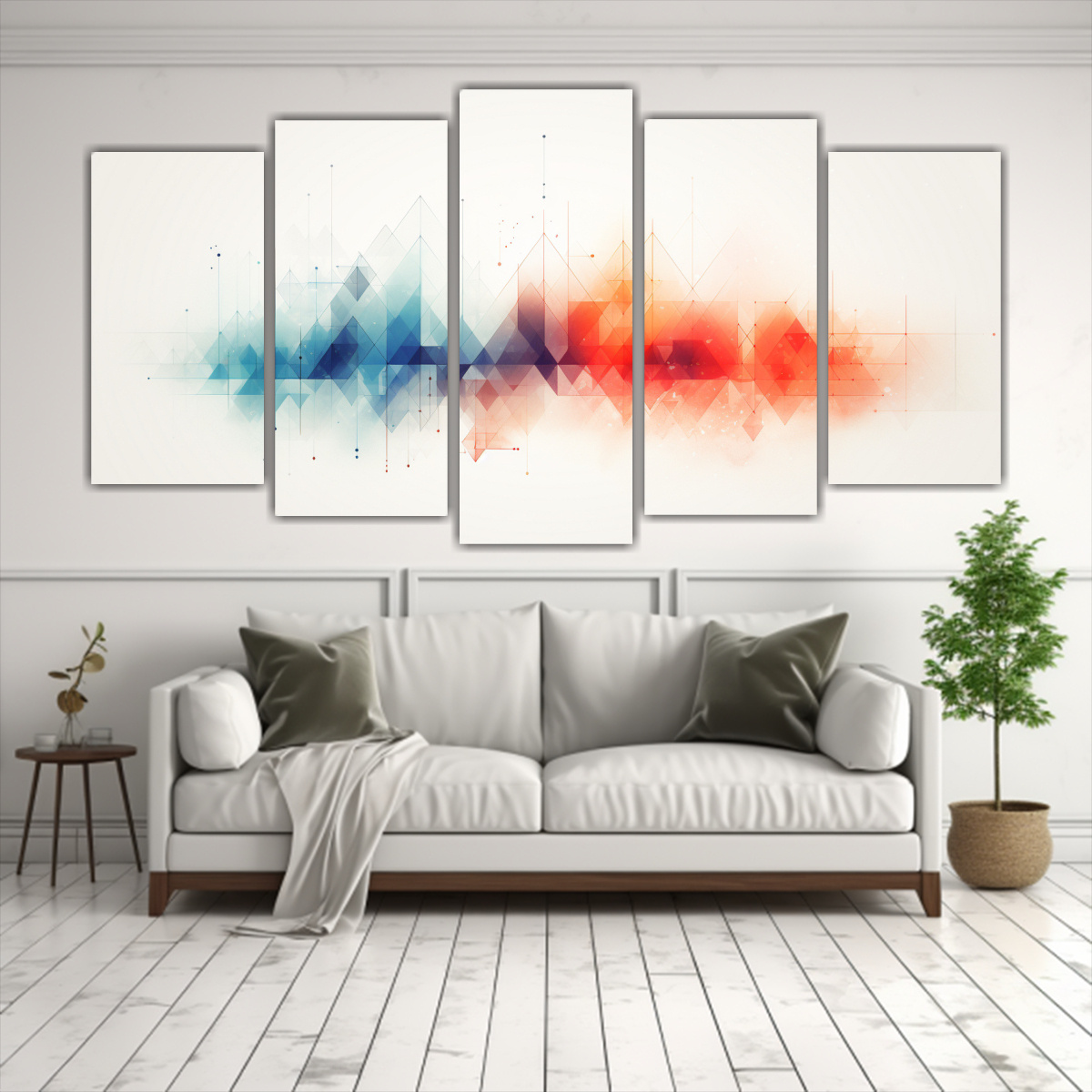 PINTURAS DECORATIVAS ABSTRACTAS ESTILO 200X100 CM - 2