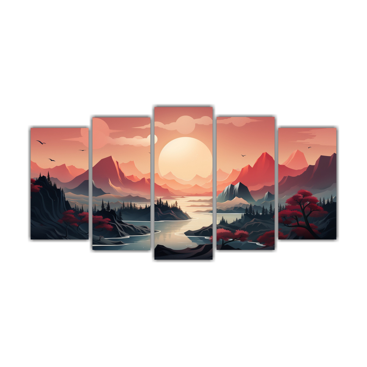 ARTES DE PARED CON DISEÑO VISUALMENTE RICO EN 250X125 CM - 1
