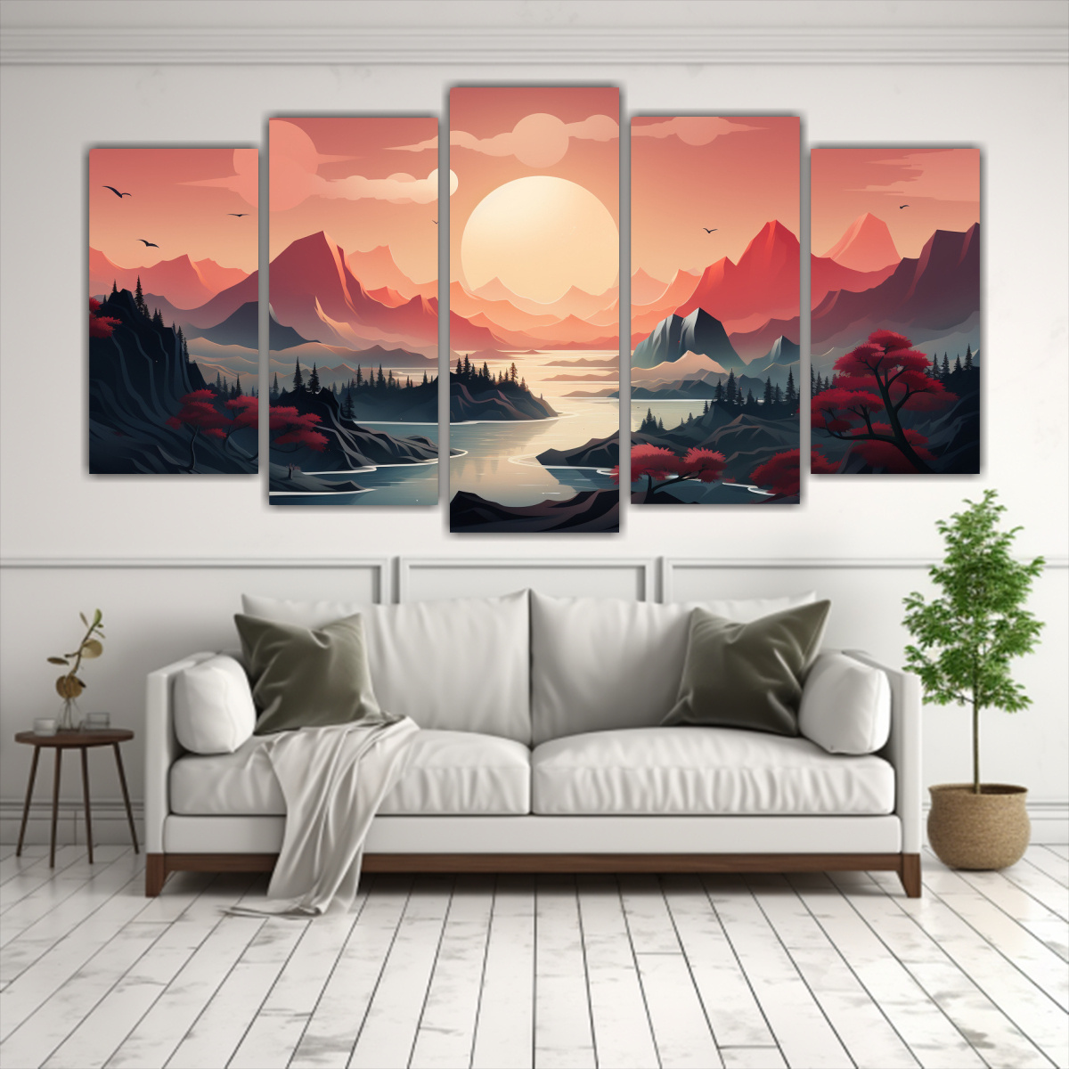 ARTES DE PARED CON DISEÑO VISUALMENTE RICO EN 250X125 CM - 2