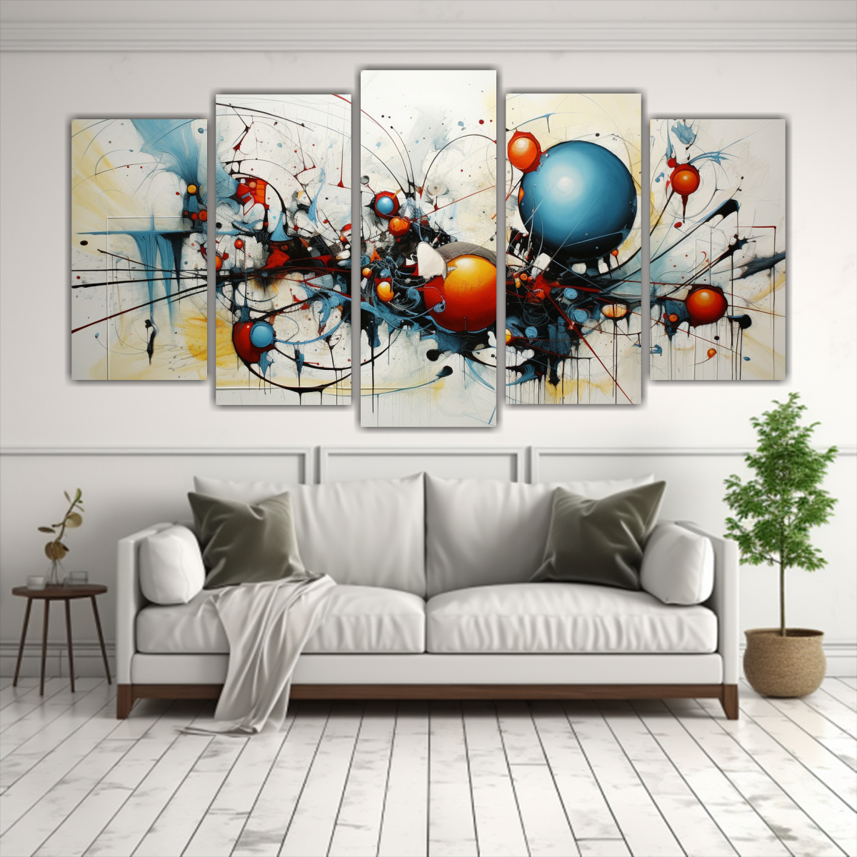 CUADROS VANGUARDIA COMPOSICIÓN DINÁMICA ONLINE 200X100 CM - 2