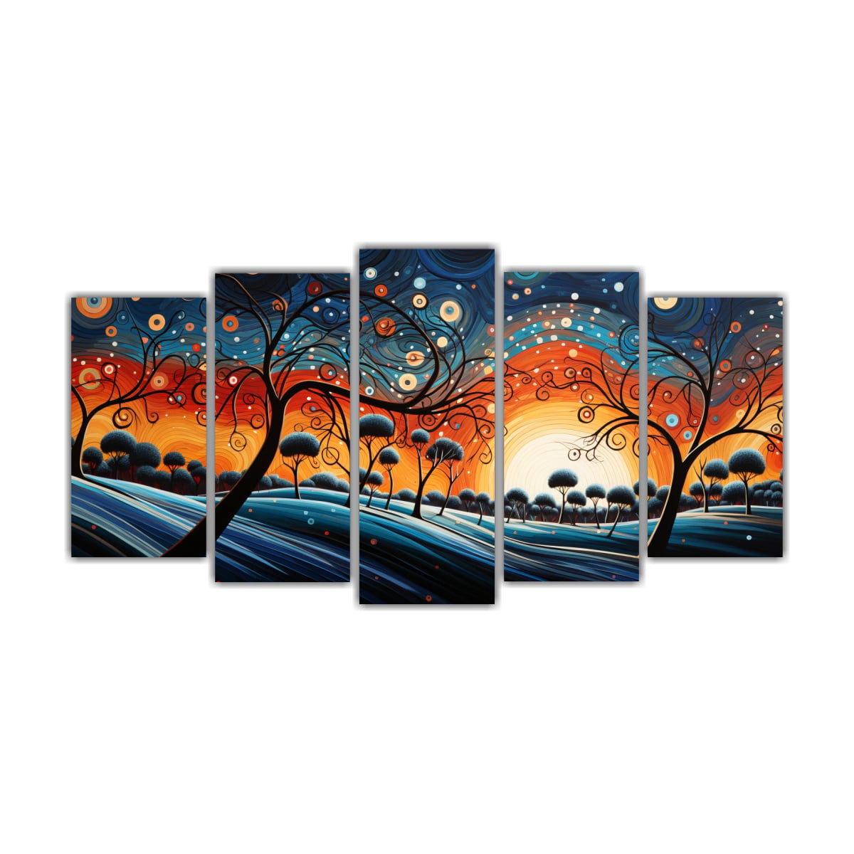 LIENZO ADORNO BASTIDOR VINTAGE DESERT TWILIGHT EL 100X50 CM - 1