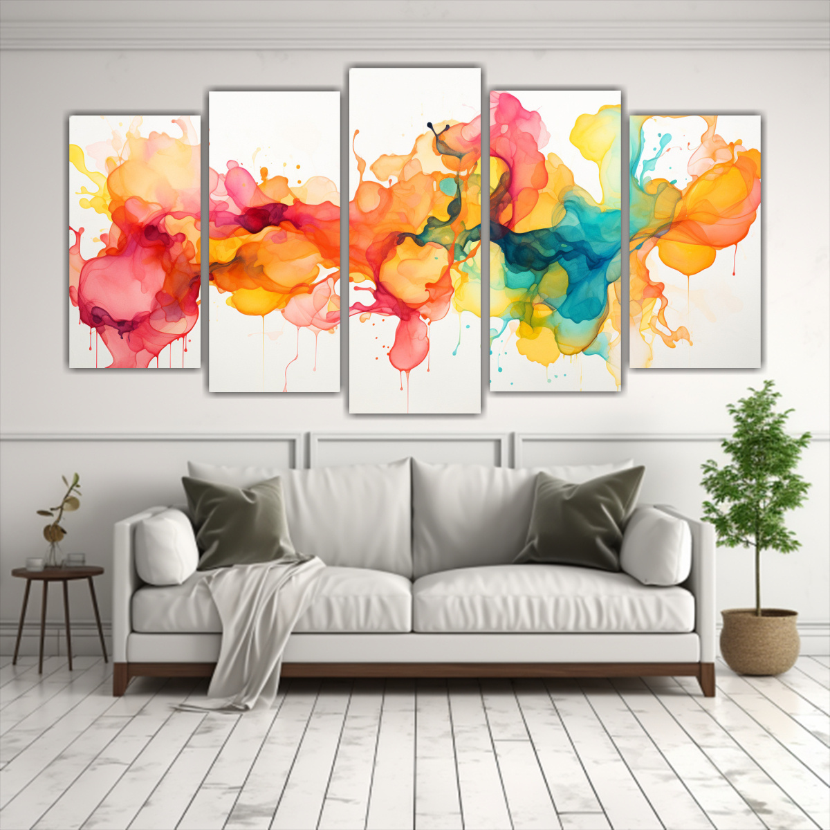CUADROS VANGUARDIA: FUSIÓN ABSTRACTA DE 200X100 CM - 2