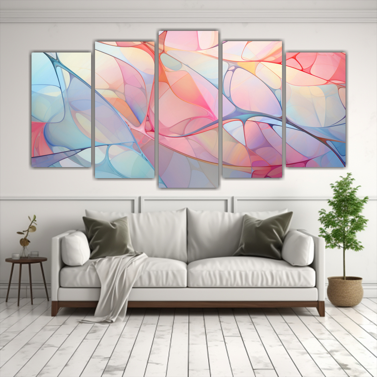 ARTE ILUSTRATIVO DE COMPOSICIÓN ABSTRACTA EN 200X100 CM - 2