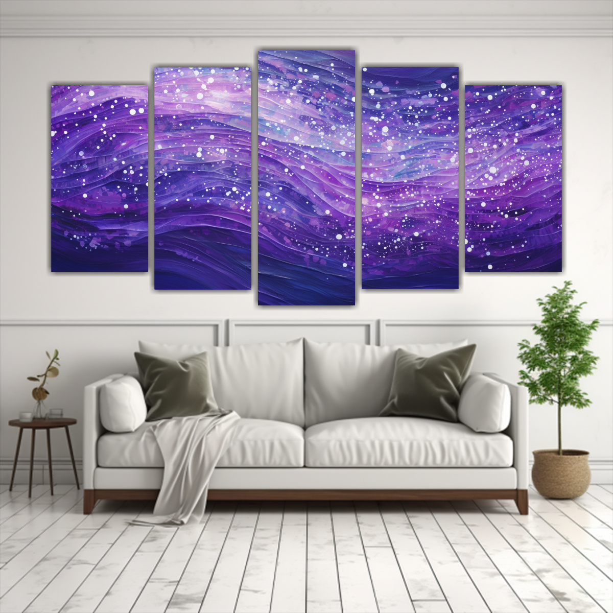 PINTURA ABSTRACTA DE LIENZO EN EL ESTILO DEL 100X50 CM - 2