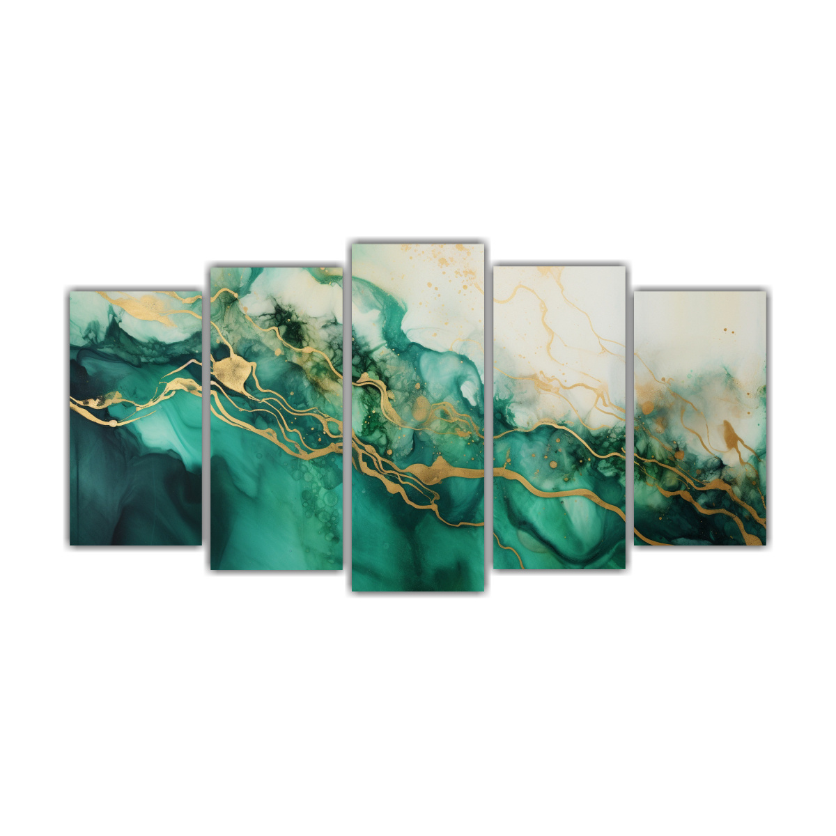 CONJUNTO 5 ARTÍCULOS IMAGEN INTENSIDAD VERDE 200X100 CM - 1