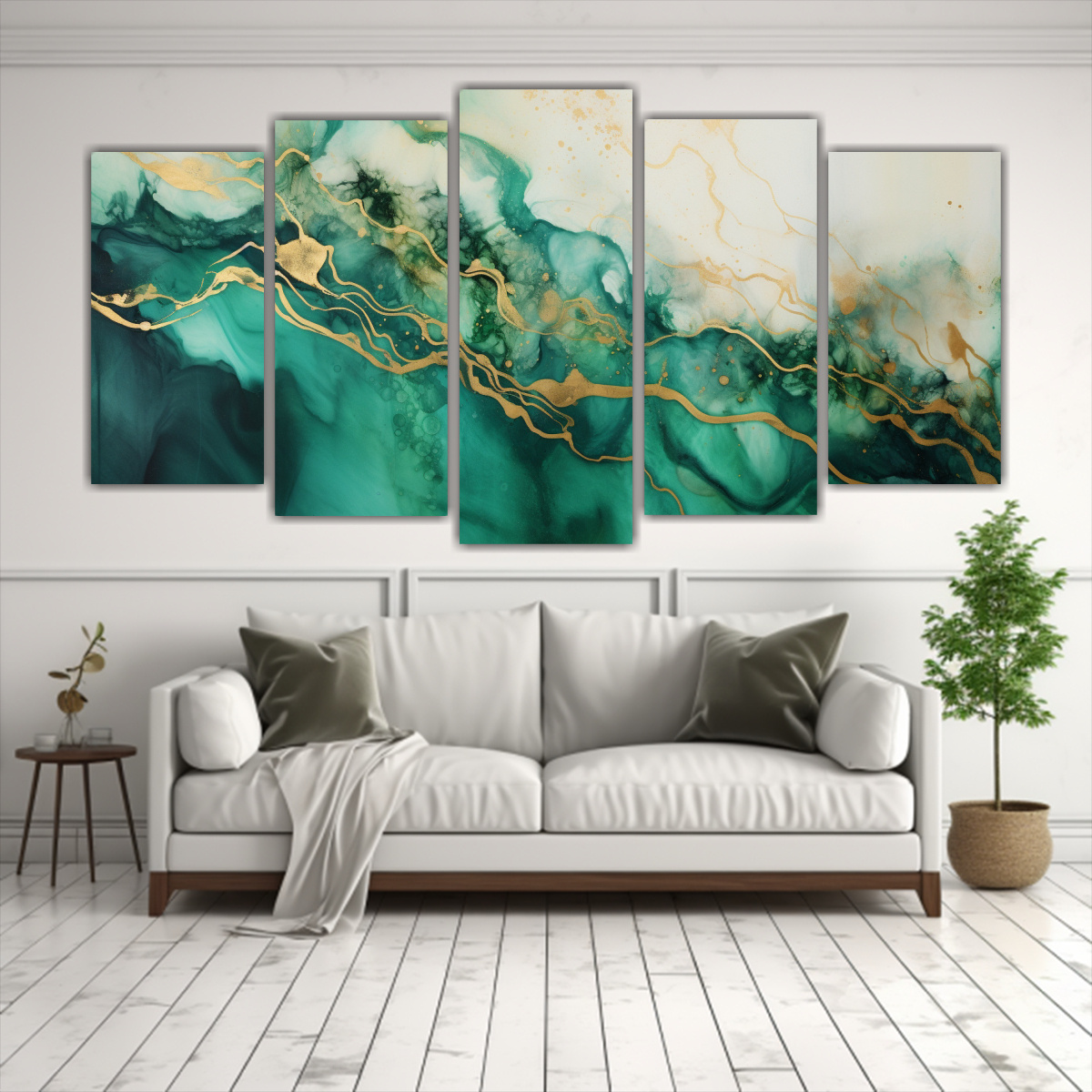 CONJUNTO 5 ARTÍCULOS IMAGEN INTENSIDAD VERDE 200X100 CM - 2