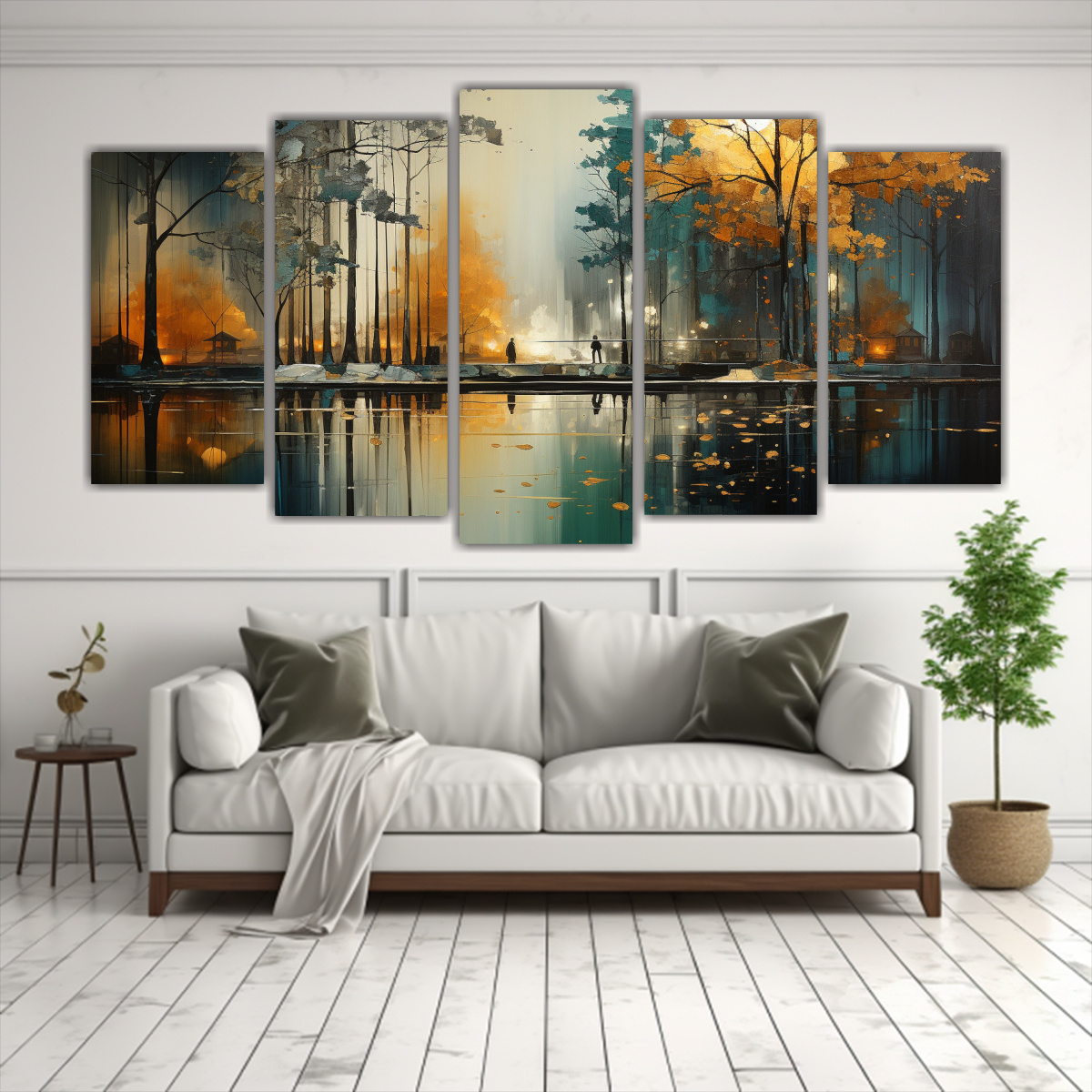 CUADROS FOTOGRAFÍA ABSTRACTA DE ÁRBOLES EN 150X75 CM - 2