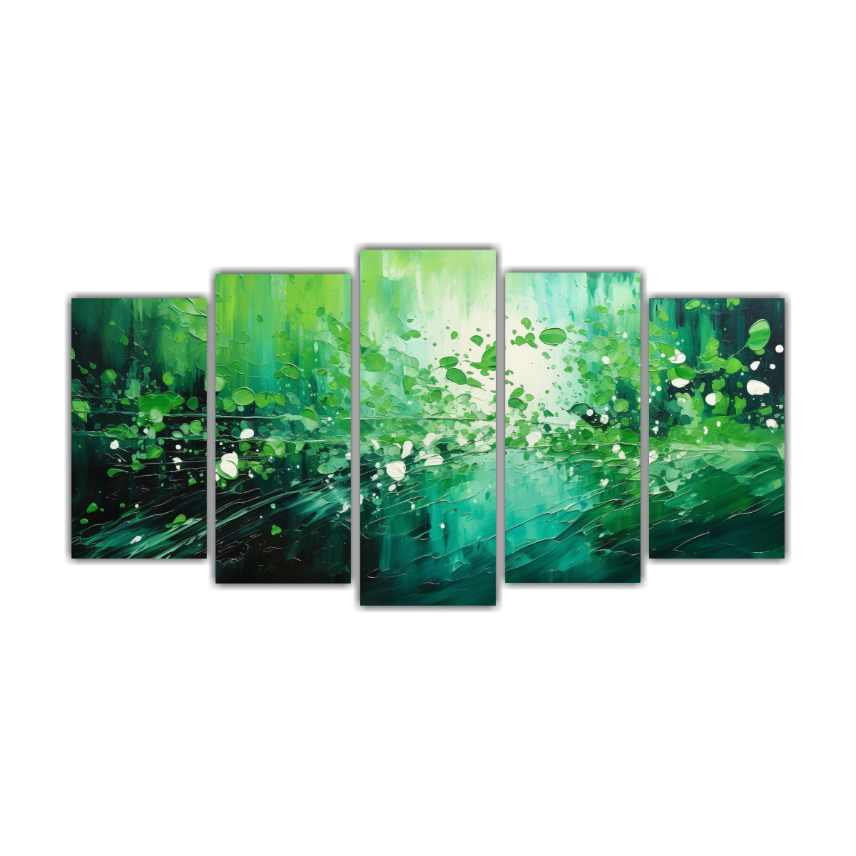 CUADROS DECORATIVOS ESTILO PUNTILLISMO LUMINOSO 150X75 CM - 1