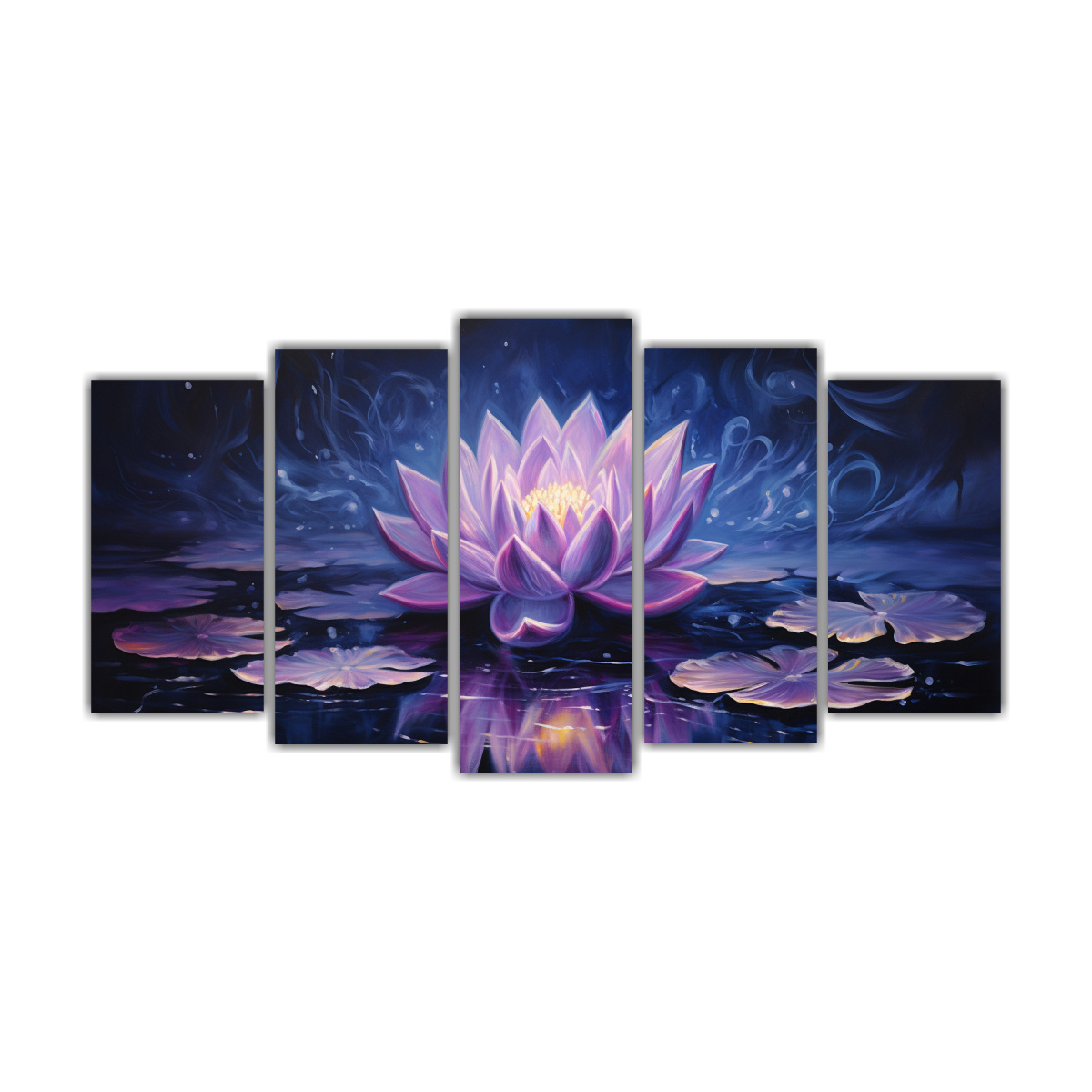PINTURA DE PARED DE NATURALEZA VIVA EN LOTO NEGRO 200X100 CM - 1