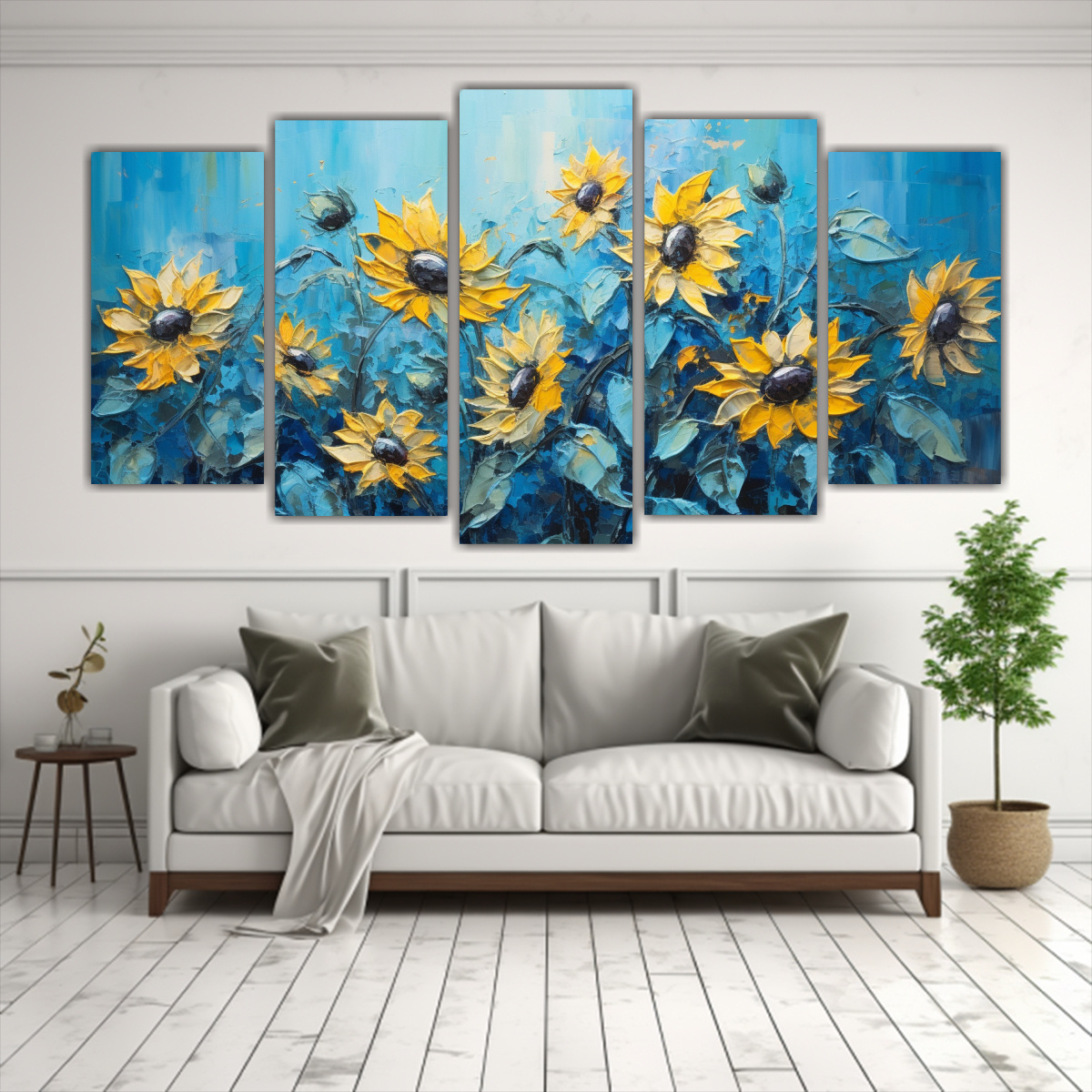 CUADROS ABSTRACTOS DECORATIVOS AL ESTILO DE 150X75 CM - 2
