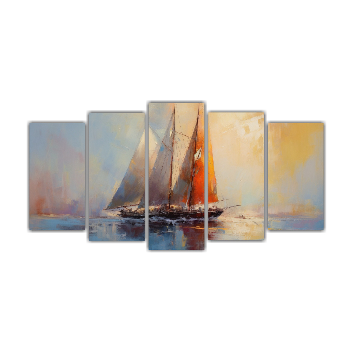 PINTURAS DECORATIVAS ESTILO GALERÍA CON 250X125 CM - 1