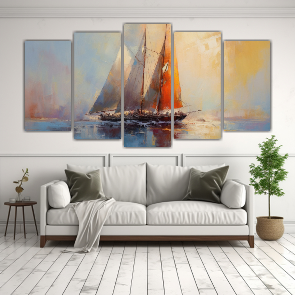 PINTURAS DECORATIVAS ESTILO GALERÍA CON 250X125 CM - 2
