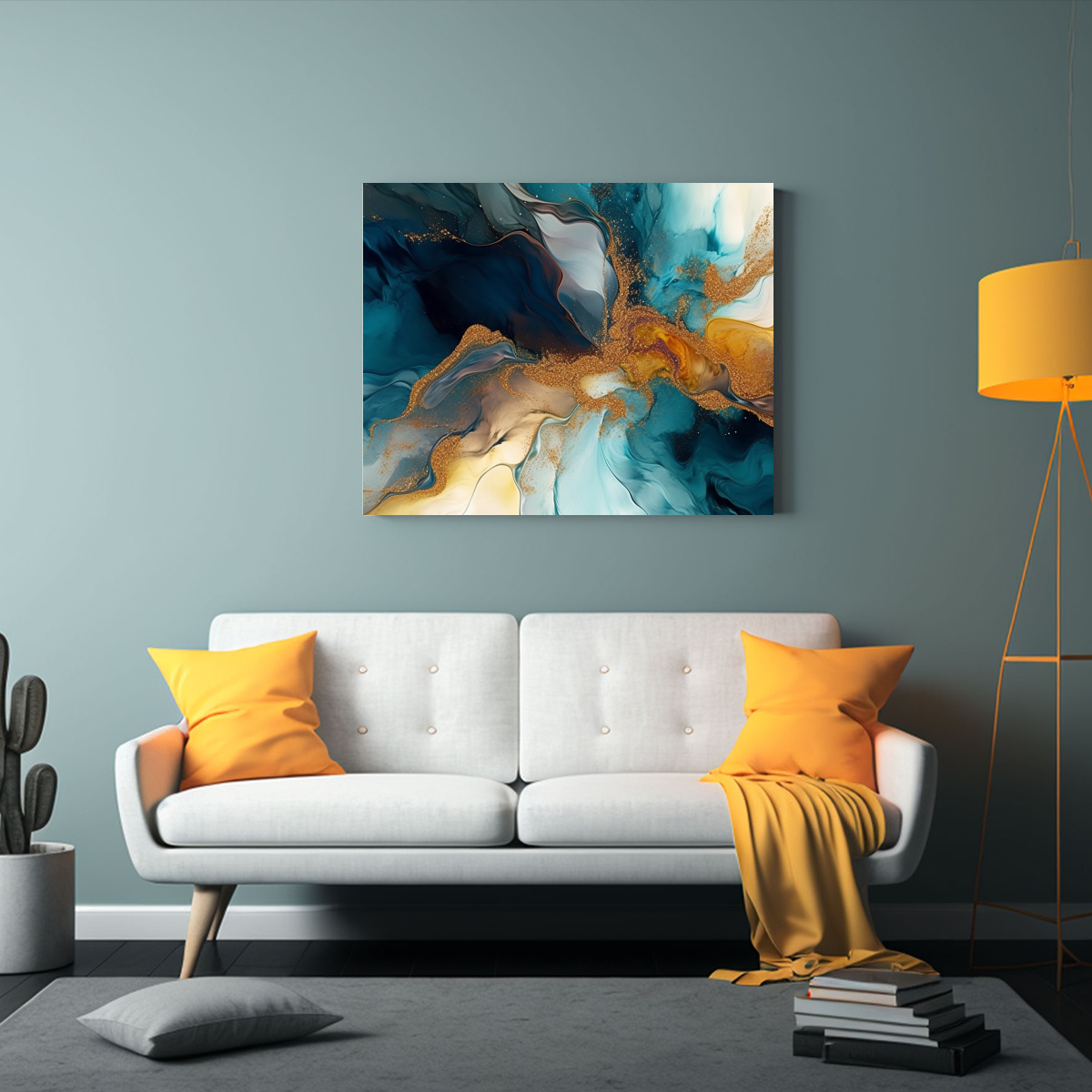 PINTURAS ABSTRACTAS MODERNAS PARA DECORACIÓN DE 30X20 CM - 2