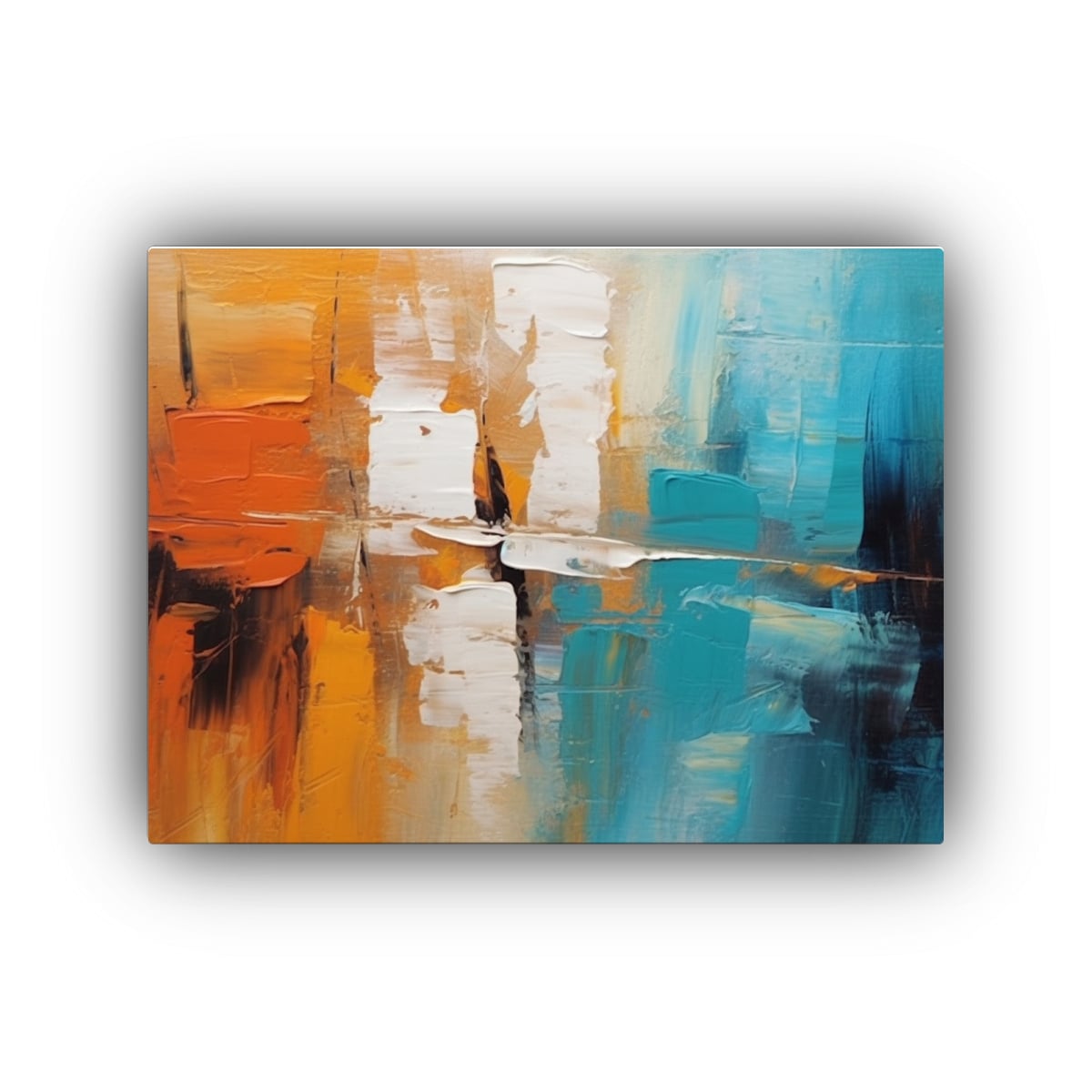 CUADRO ABSTRACTO BRILLANTE PARA DECORACIÓN 120X80 CM - 1