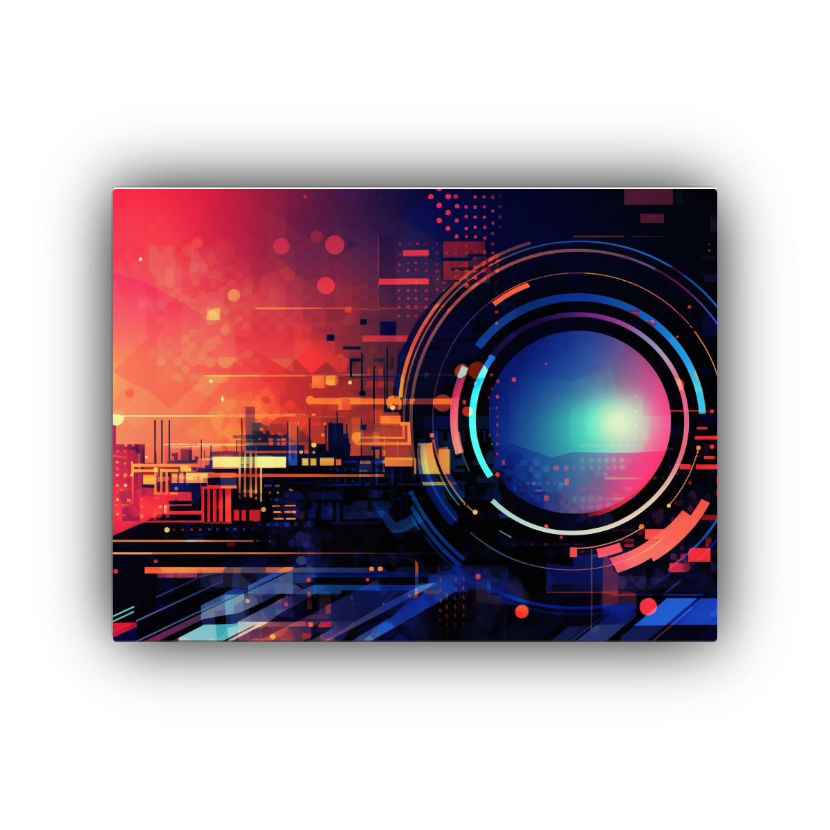 PINTURAS DECORATIVAS DE FONDO TECNOLOGICO DE 45X30 CM