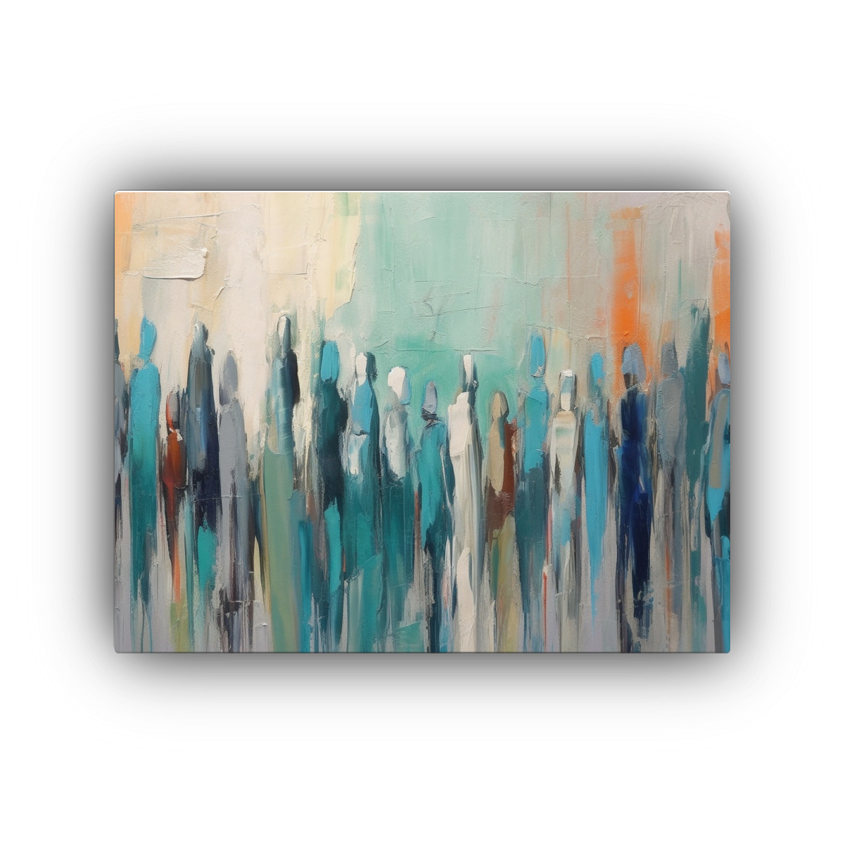 PINTURAS DE ALTA CALIDAD ESTILO CREPUSCULAR BEIGE 60X40 CM - 1
