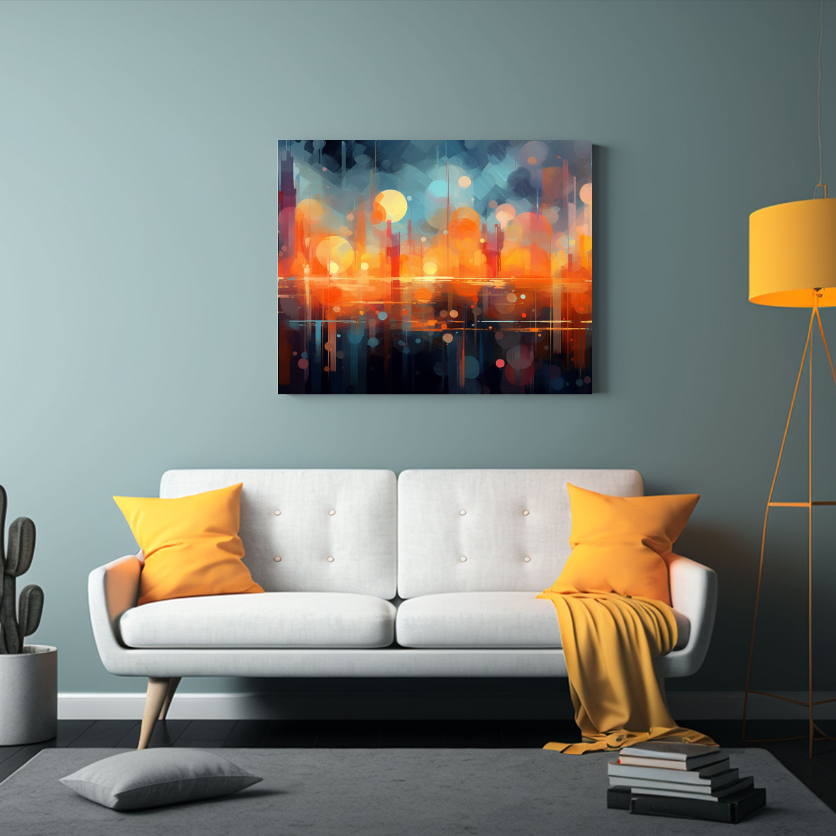 PINTURA ARGENTINA CON GRUESAS PINCELADAS Y 50X40 CM - 2