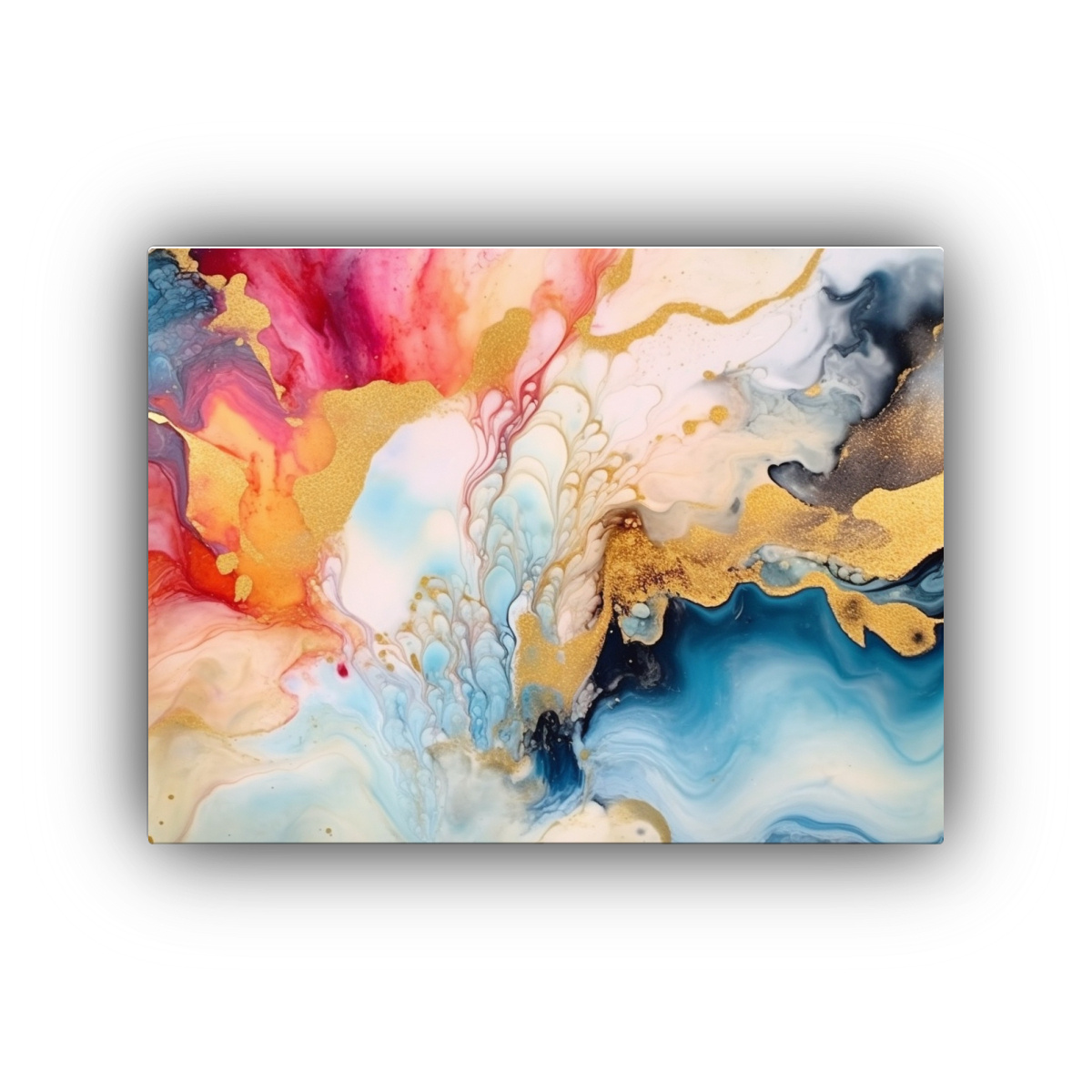 FONDO ABSTRACTO DE ARTE CON TINTAS AL ALCOHOL EN 30X20 CM - 1