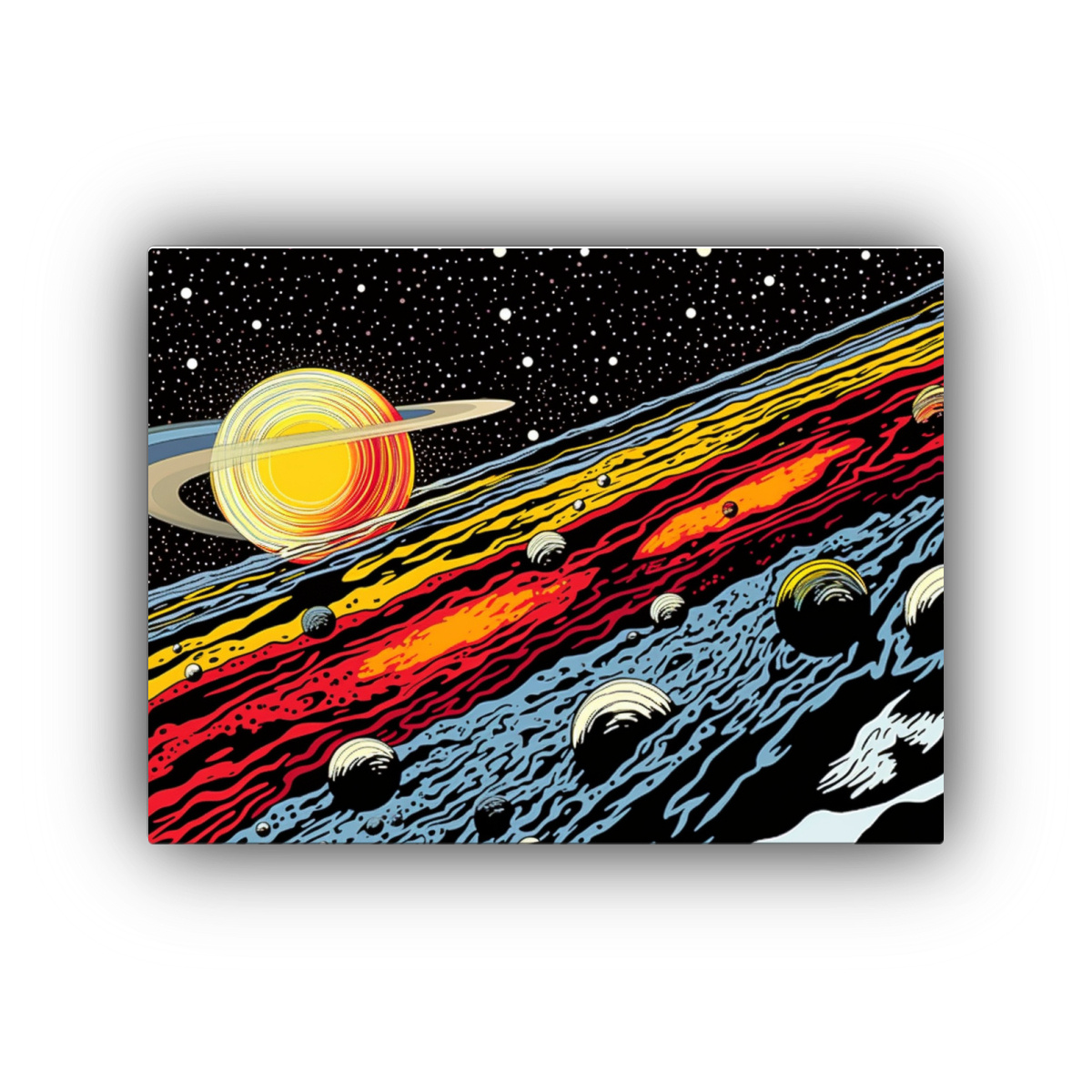 CUADROS DE ARTE DISEÑO REFLEJO ESTILO 60X40 CM - 1