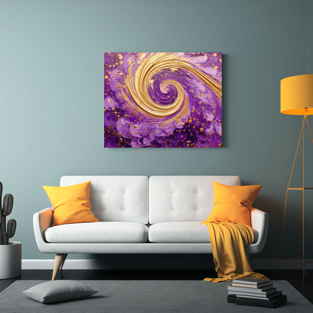 ARTE MURAL DE LIENZO DE TELA CON ELEGANTE PATRÓN 75X50 CM - 2