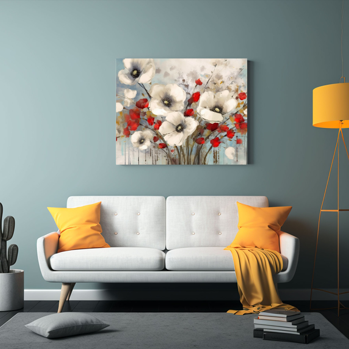 CUADRO ABSTRACTO CONTEMPORÁNEO ESTILO 120X80 CM - 2