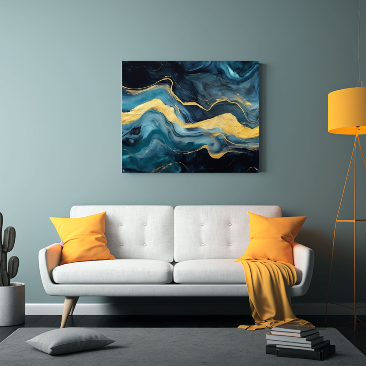 PINTURAS DECORATIVAS ARTESANALES EN FONDO 75X50 CM - 2