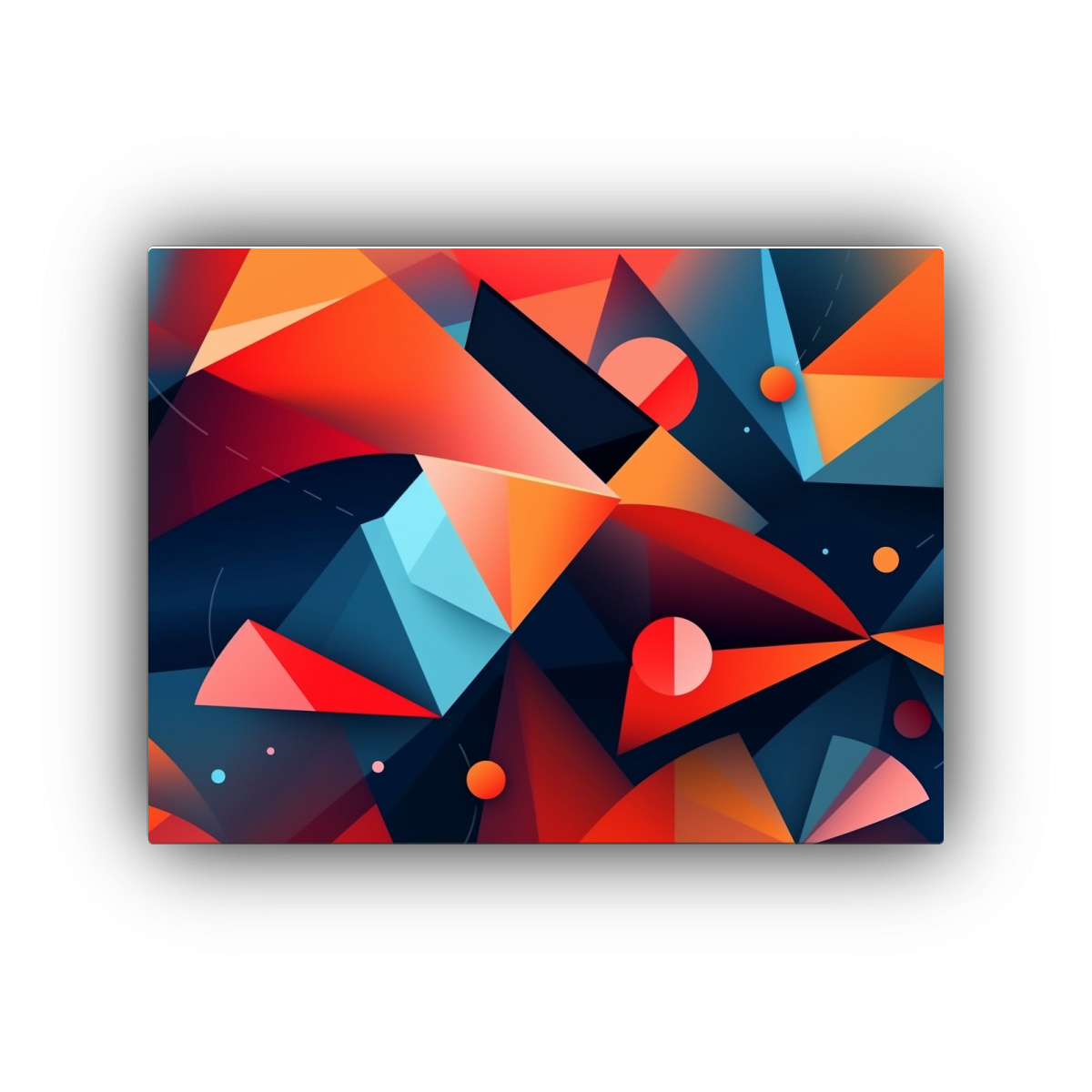 FONDO GEOMÉTRICO ABSTRACTO DINÁMICO DE AMOR 50X40 CM - 1