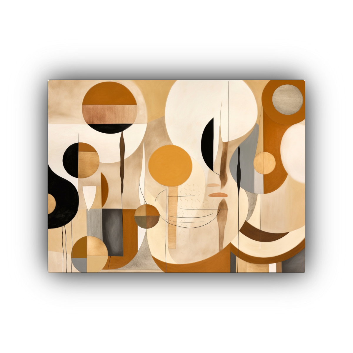 CUADRO VENTA INTENSO: ARTE AFRICANO ABSTRACTO CON 90X60 CM - 1