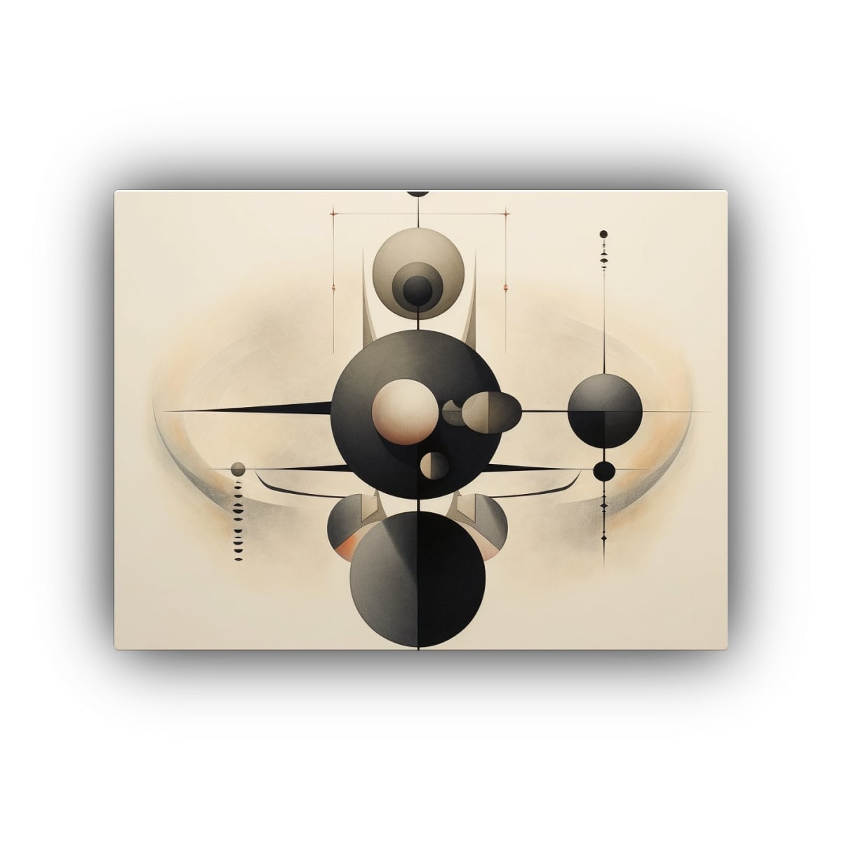 CUADROS GEOMÉTRICOS PARA DECORAR EL BAÑO 50X40 CM - 1