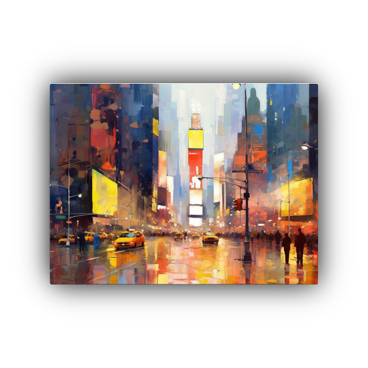 PINTURA LIENZO TEXTURA ESTILO CRUZ PROCESADO 30X20 CM - 1