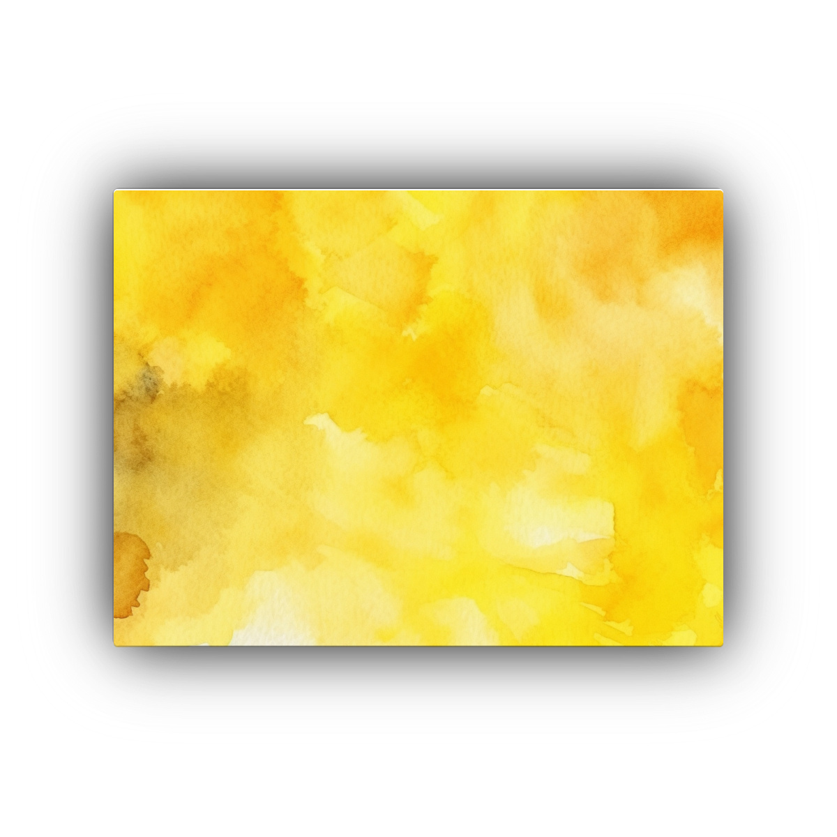 CUADRO LIENZO AMARILLO ACUARELA FOTOGRAFIA 45X30 CM - 1