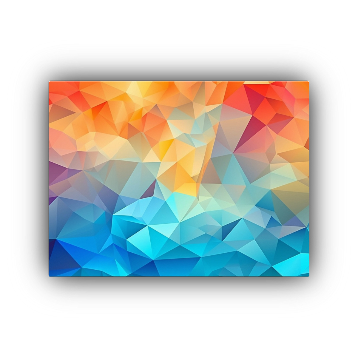 FONDO ABSTRACTO DE MOSAICO DE TRIÁNGULOS POLI 75X50 CM - 1