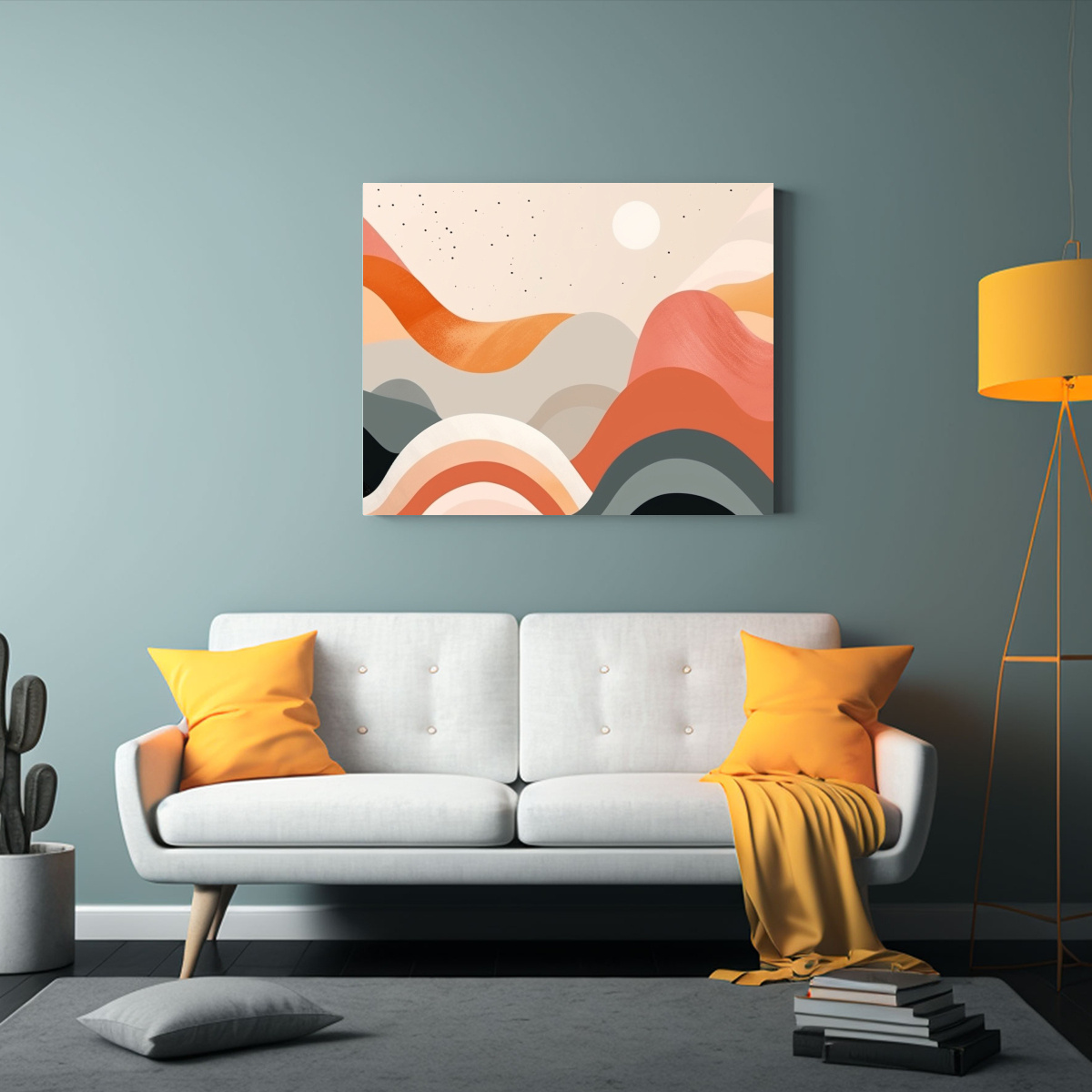 CUADRO VINTAGE MINIMALISTA CON PODER EN FONDO 120X80 CM - 2