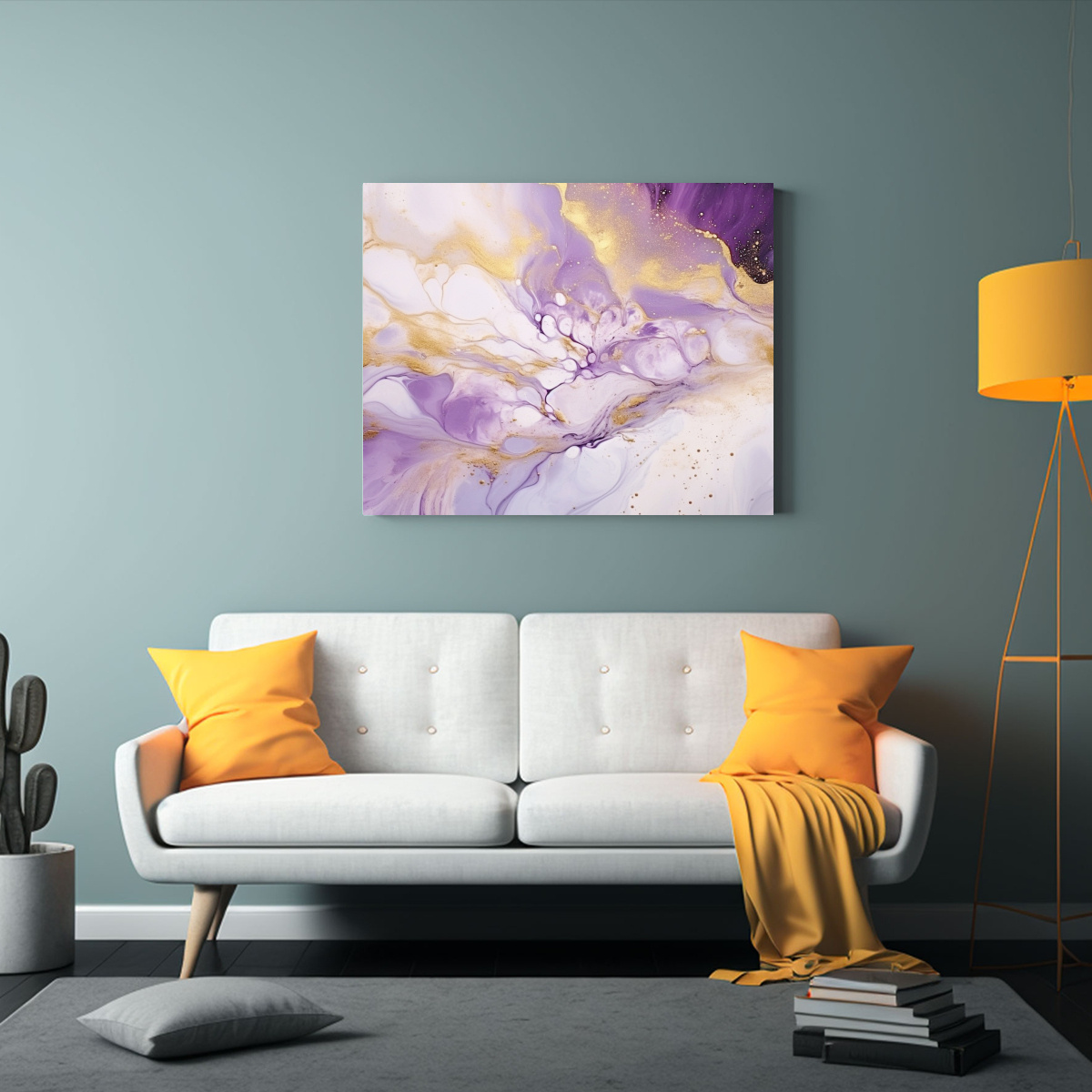 PINTURA ABSTRACTA DE LUJO EN ALCOHOL PARA 75X50 CM - 2