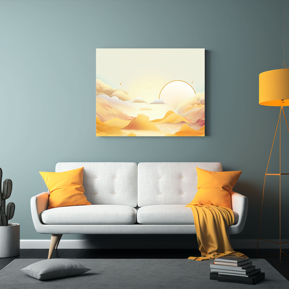 PINTURA VINTAGE ESTILO SENCILLO EN LIENZO CON 40X30 CM - 2