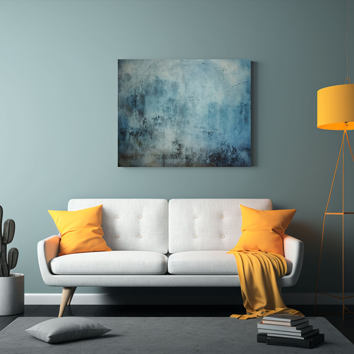 FONDO TEXTURA CUADRO CONCEPTO MÁGICO EN AZUL 50X40 CM - 2