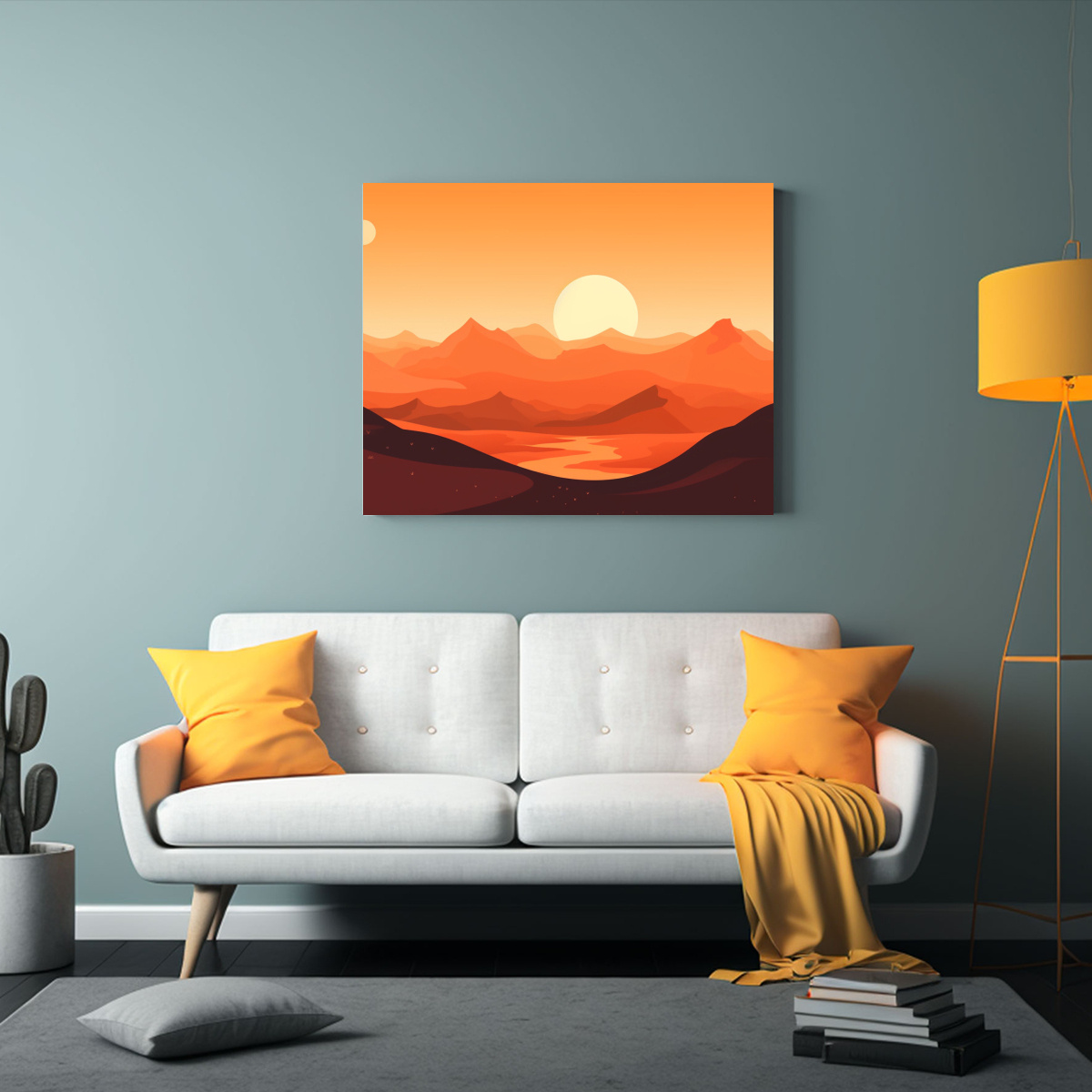 CREAR UNA COMPOSICIÓN MINIMALISTA DE UN CUADRO 65X50 CM - 2