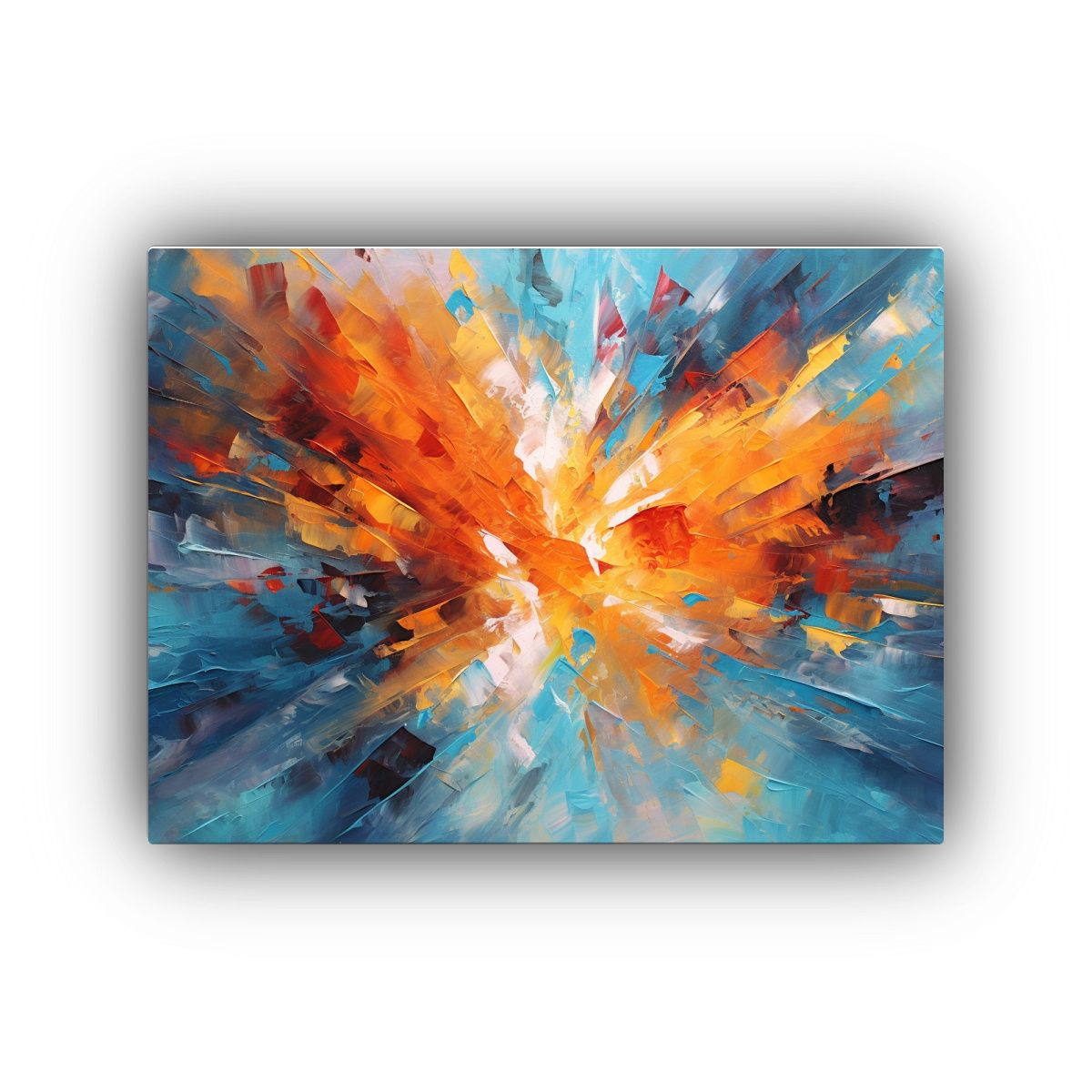 CUADROS ABSTRACTOS MODERNOS DE ADORNO SIMÉTRICO, 60X40 CM - 1